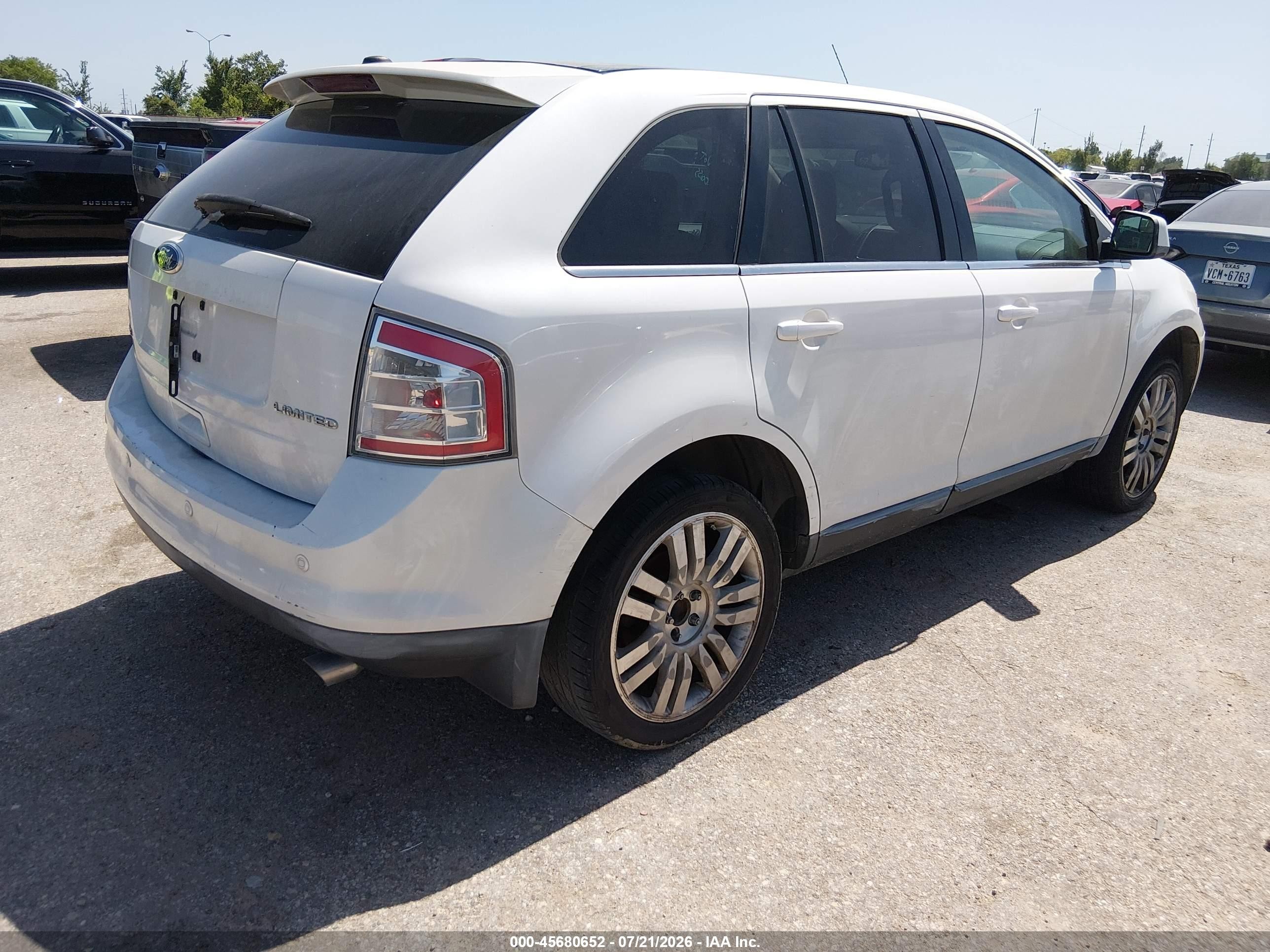 2010 Ford Edge Limited Белый vin: 2FMDK3KCXABB64551