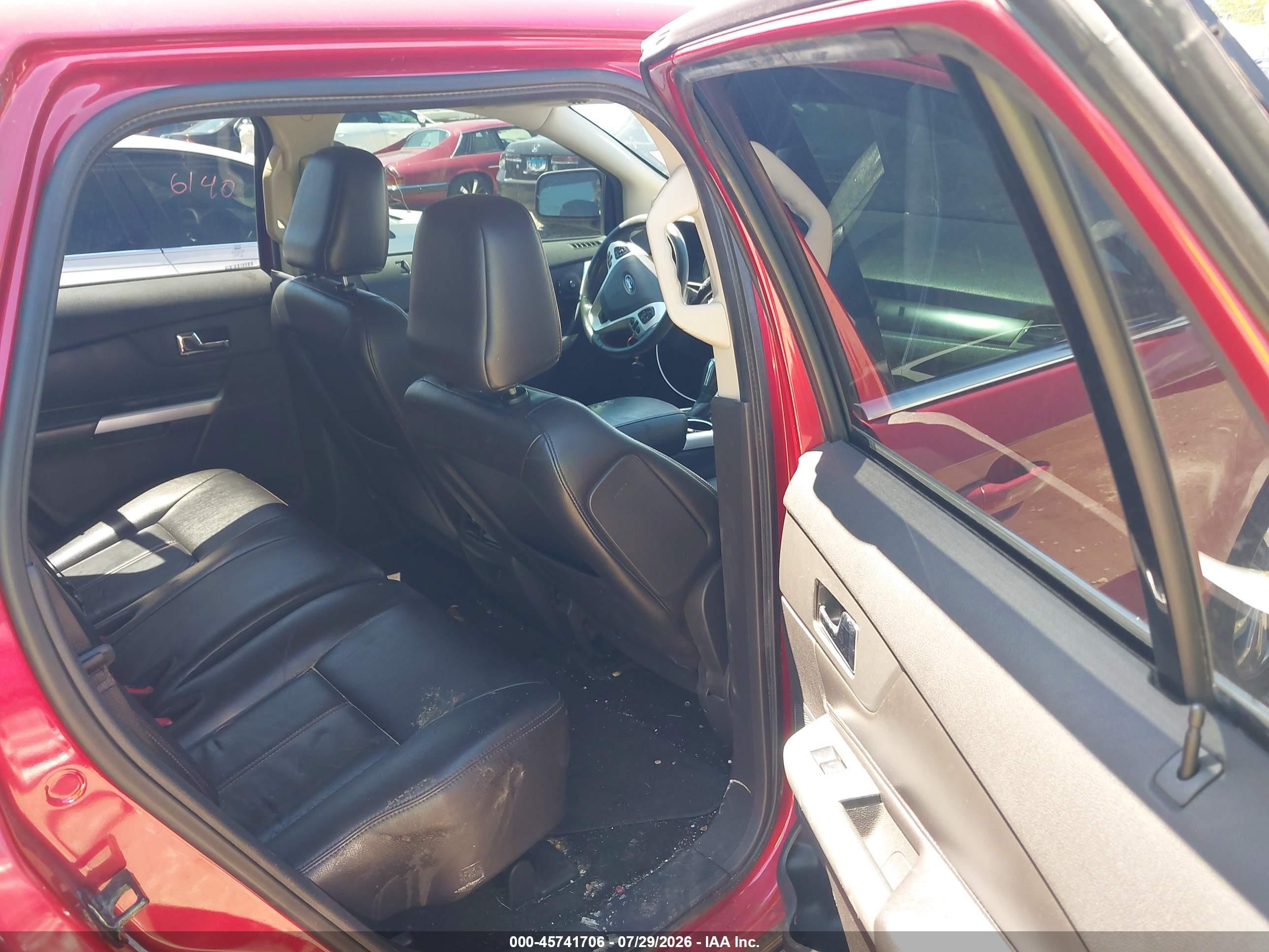 2011 Ford Edge Limited Red vin: 2FMDK3KCXBBA01142
