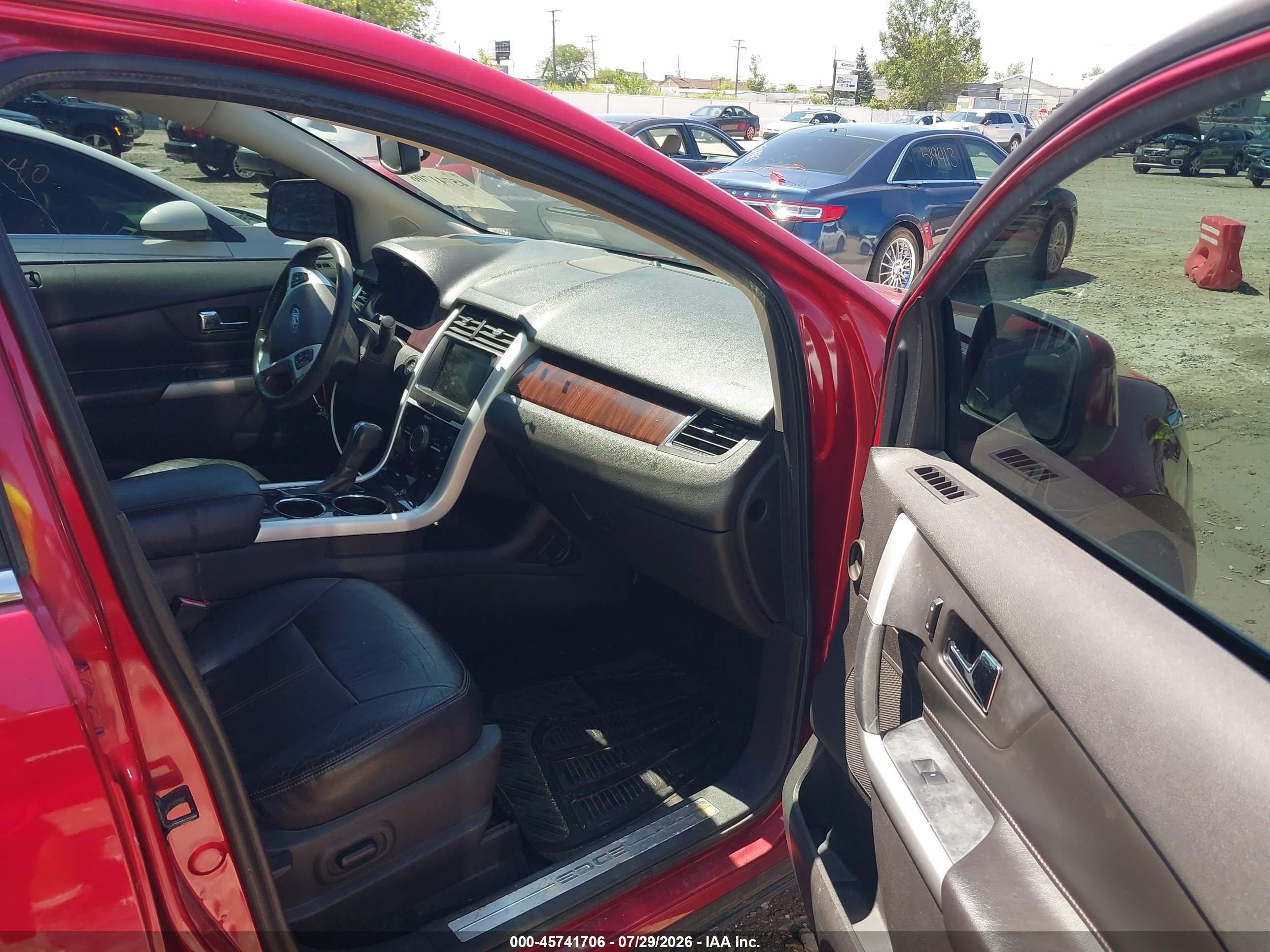 2011 Ford Edge Limited Red vin: 2FMDK3KCXBBA01142