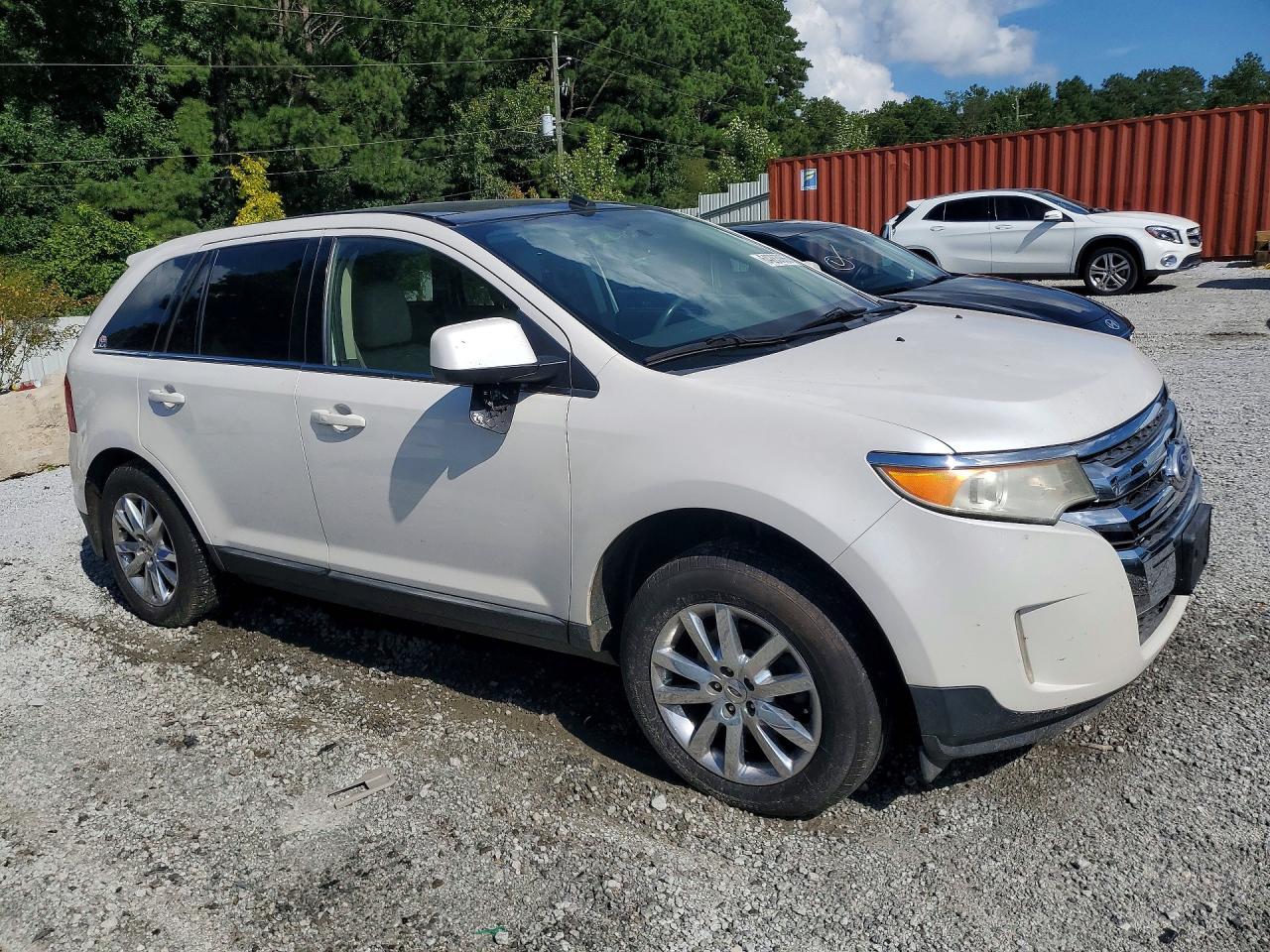2011 Ford Edge Limited White vin: 2FMDK3KCXBBA39504