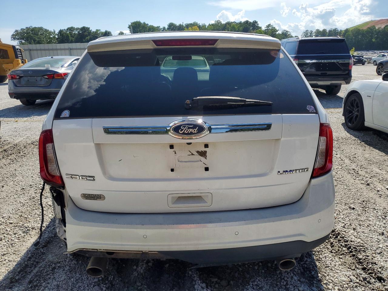 2011 Ford Edge Limited White vin: 2FMDK3KCXBBA39504