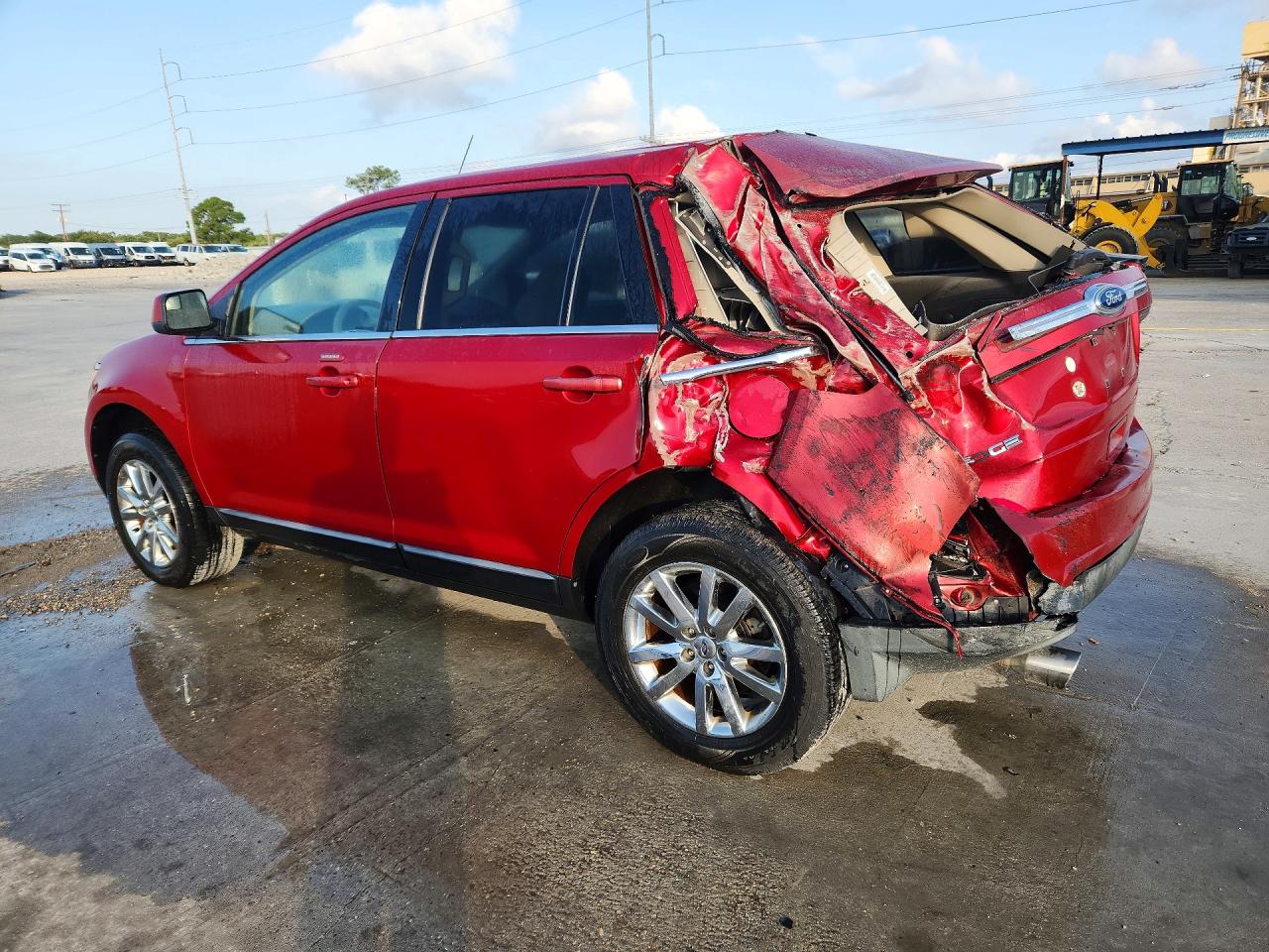 2011 Ford Edge Limited Red vin: 2FMDK3KCXBBA77198