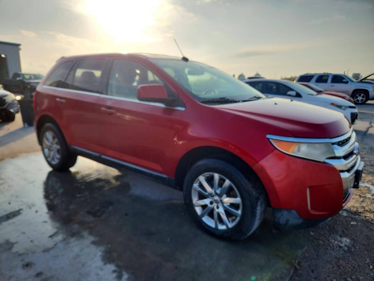 2011 Ford Edge Limited Red vin: 2FMDK3KCXBBA77198