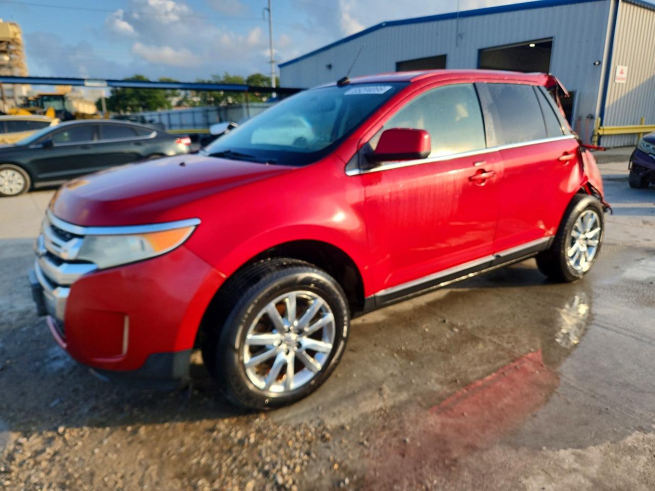 2011 Ford Edge Limited Red vin: 2FMDK3KCXBBA77198