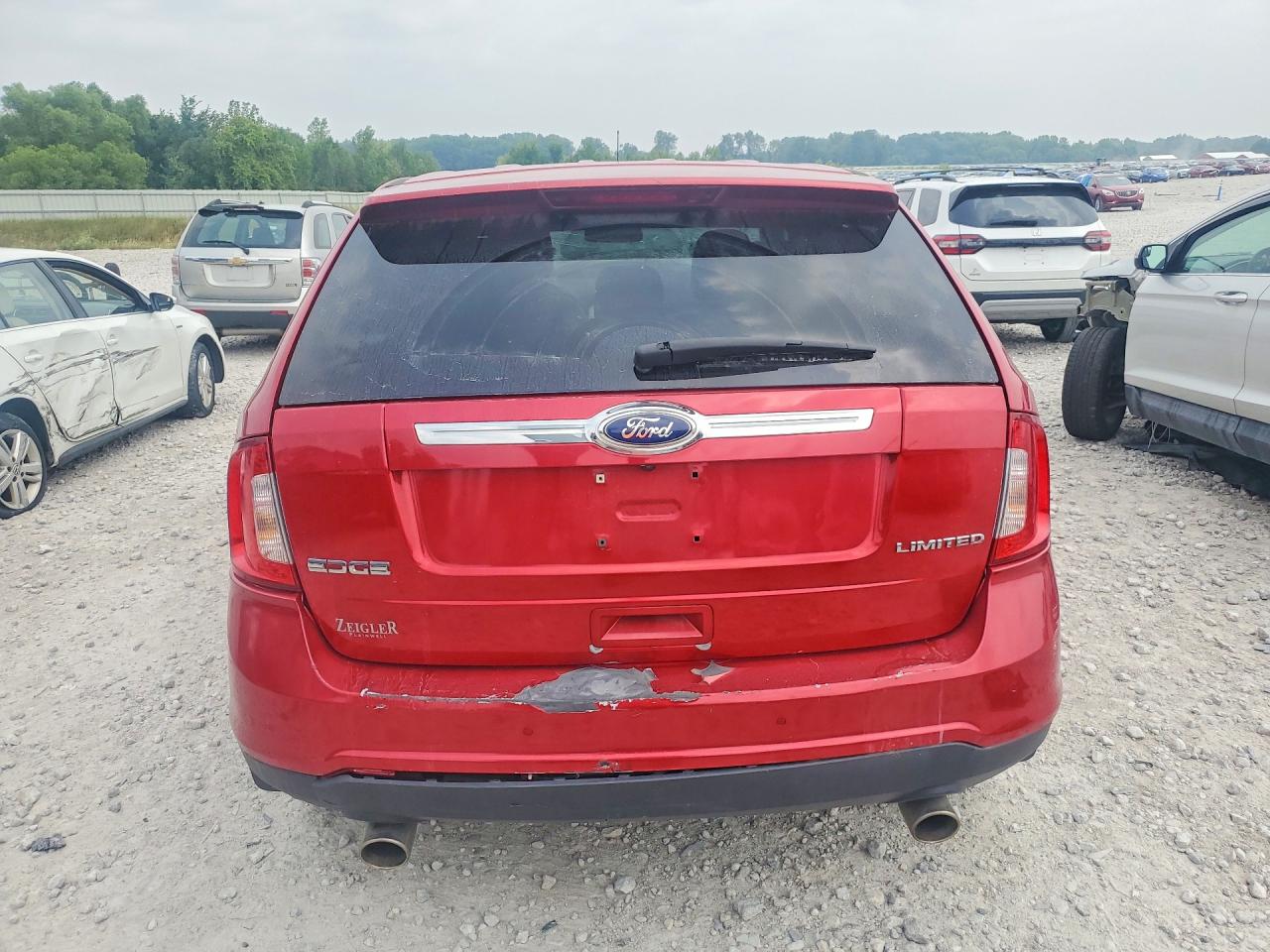 2011 Ford Edge Limited Red vin: 2FMDK3KCXBBB22124