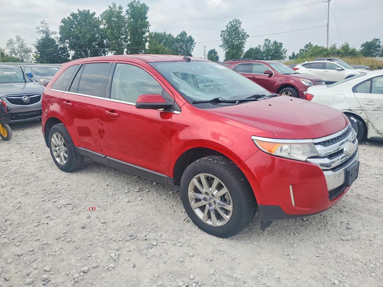 2011 Ford Edge Limited Red vin: 2FMDK3KCXBBB22124