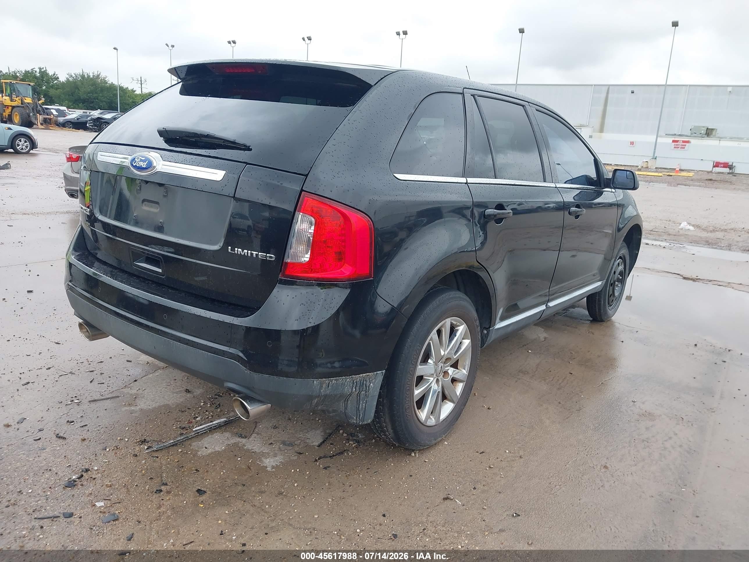 2011 Ford Edge Limited Black vin: 2FMDK3KCXBBB24133