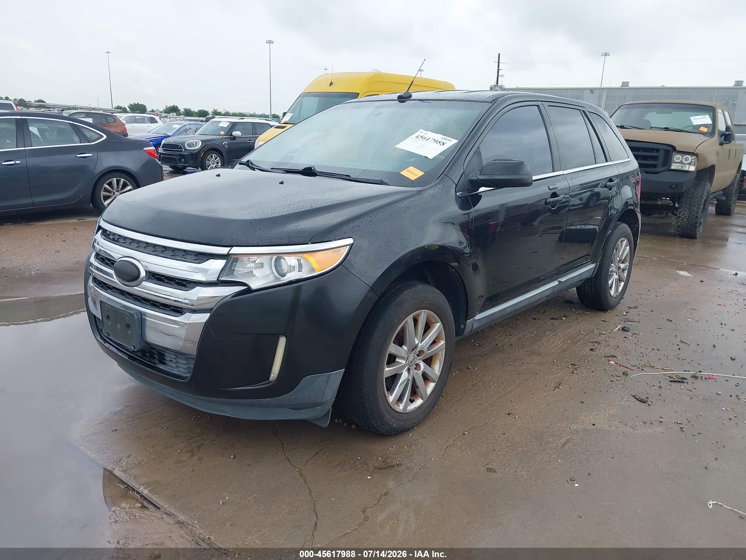 2011 Ford Edge Limited Black vin: 2FMDK3KCXBBB24133