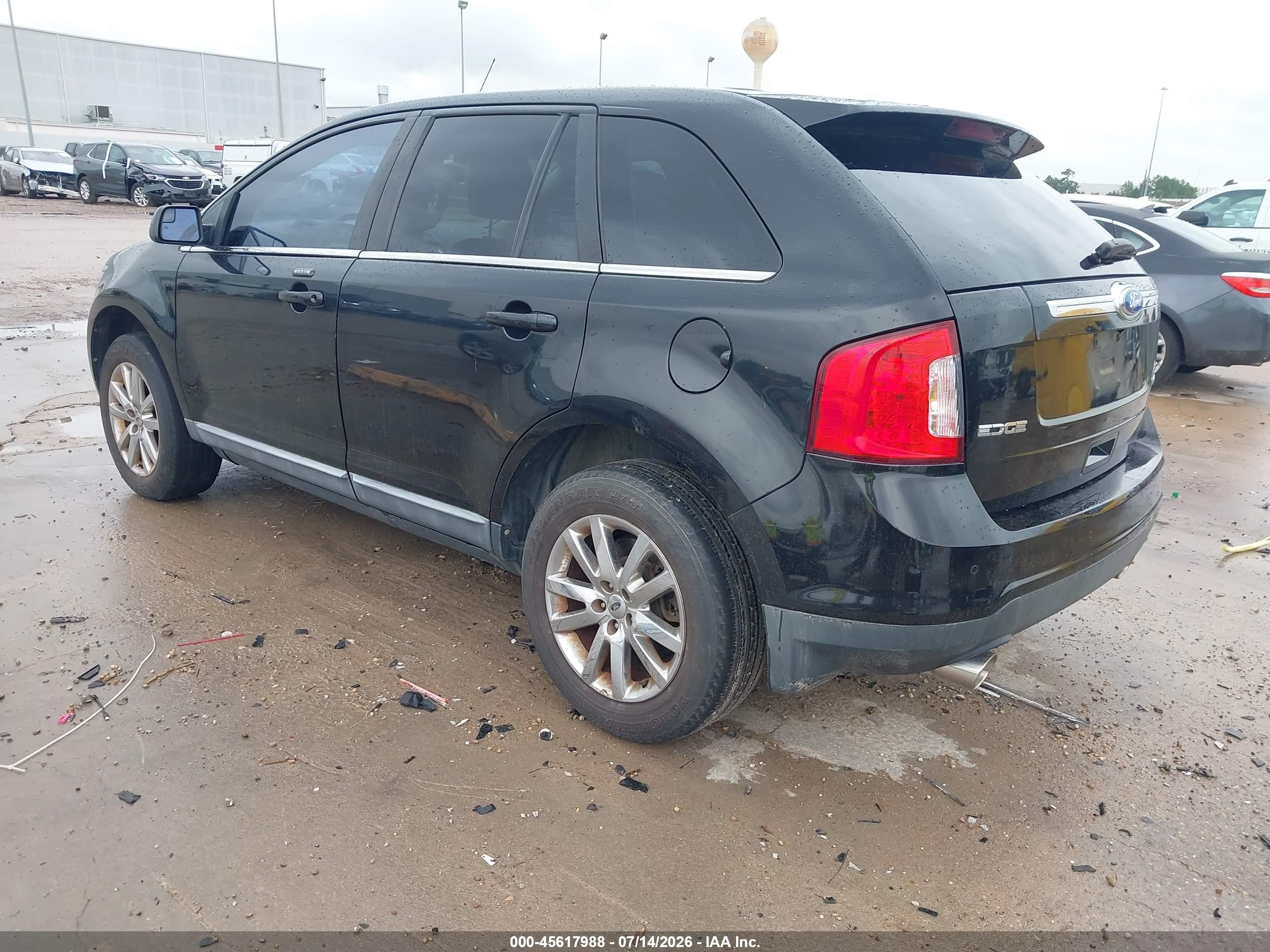 2011 Ford Edge Limited Black vin: 2FMDK3KCXBBB24133