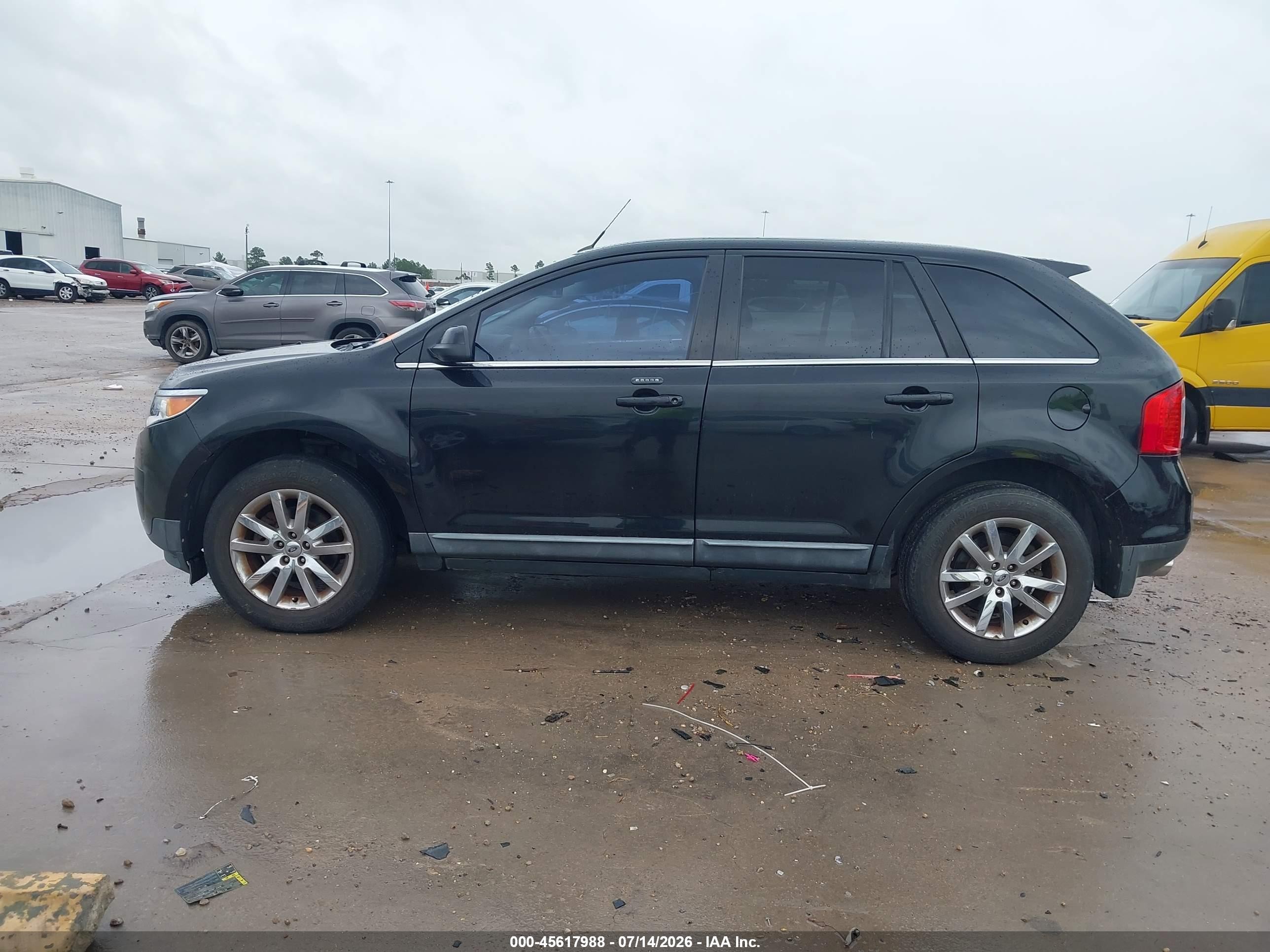 2011 Ford Edge Limited Black vin: 2FMDK3KCXBBB24133