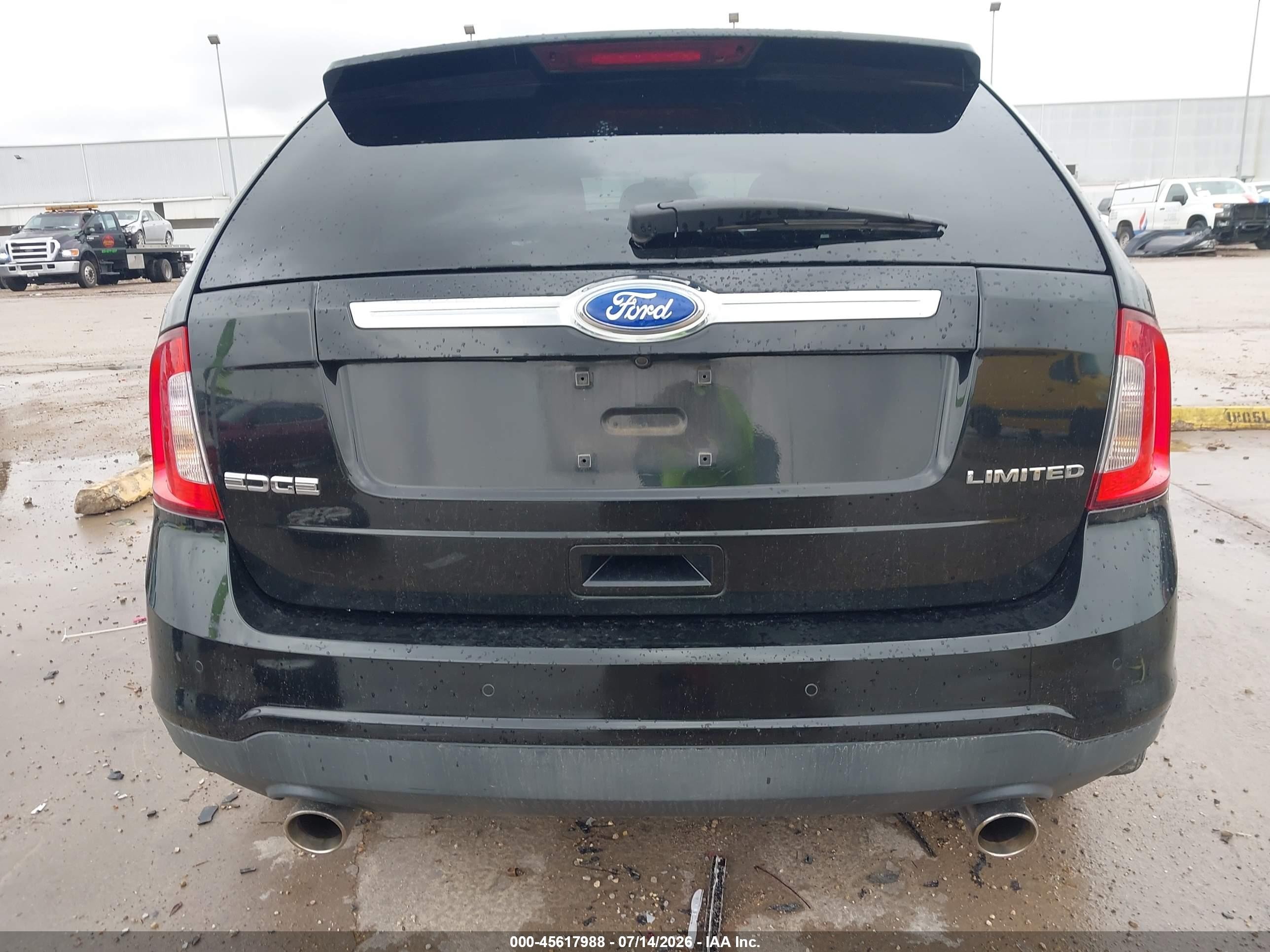 2011 Ford Edge Limited Black vin: 2FMDK3KCXBBB24133