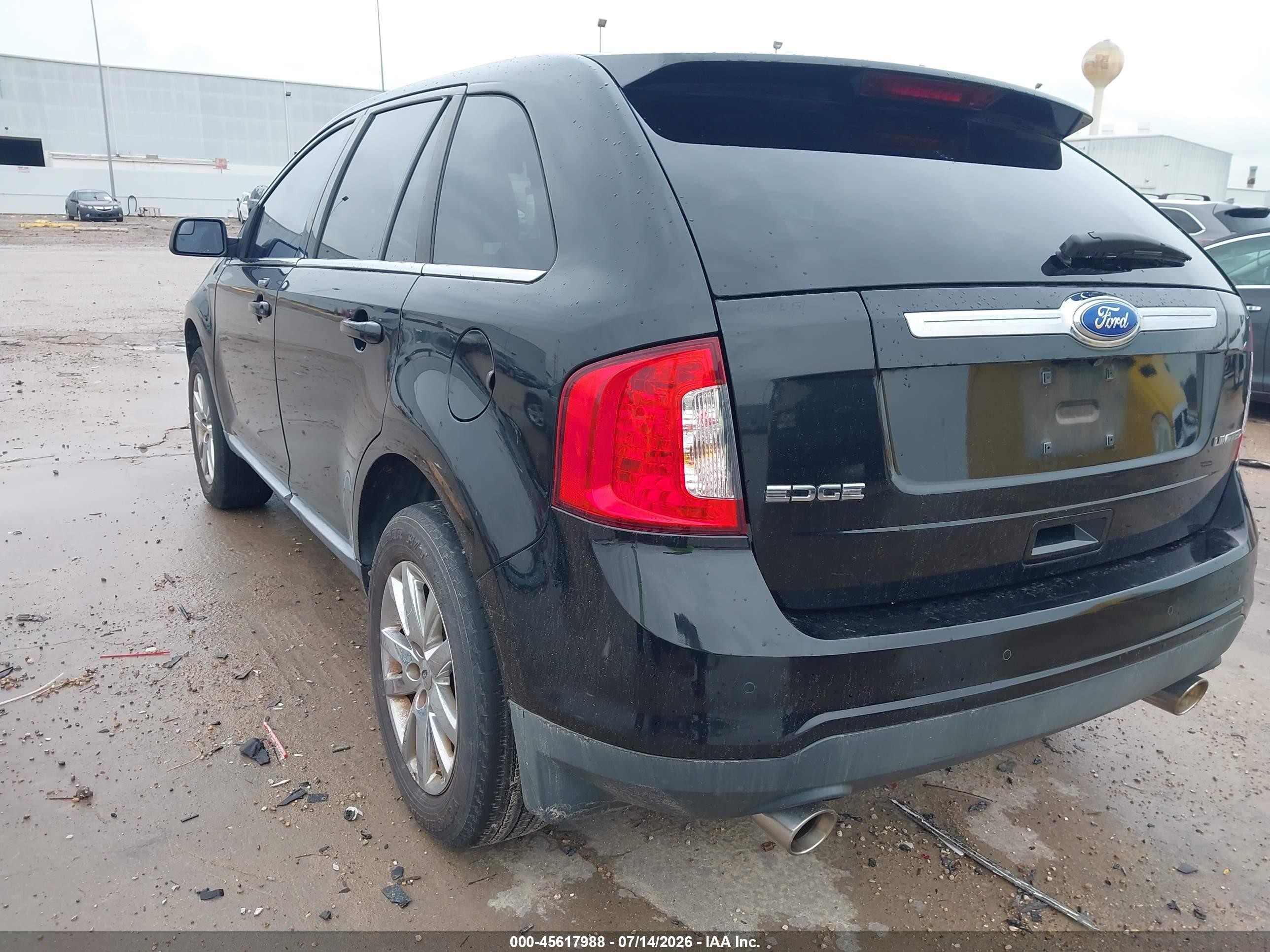 2011 Ford Edge Limited Black vin: 2FMDK3KCXBBB24133