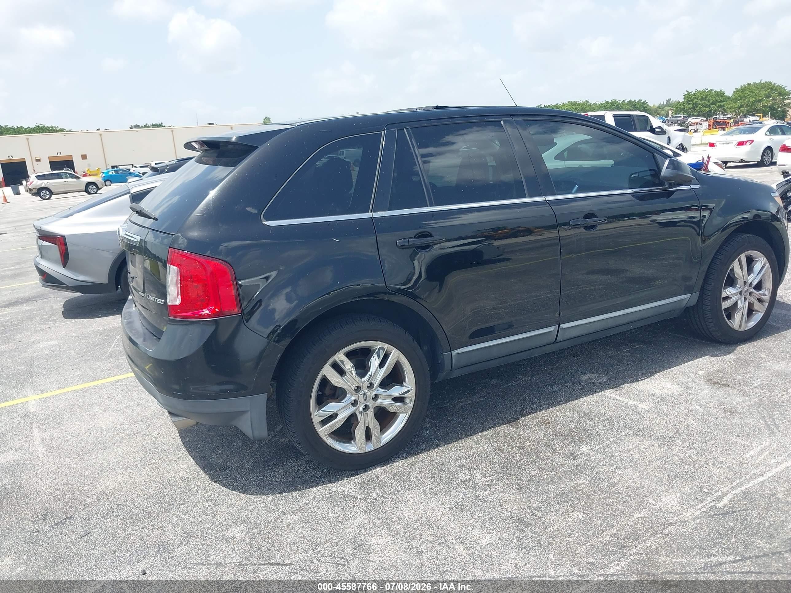 2011 Ford Edge Limited Black vin: 2FMDK3KCXBBB50246