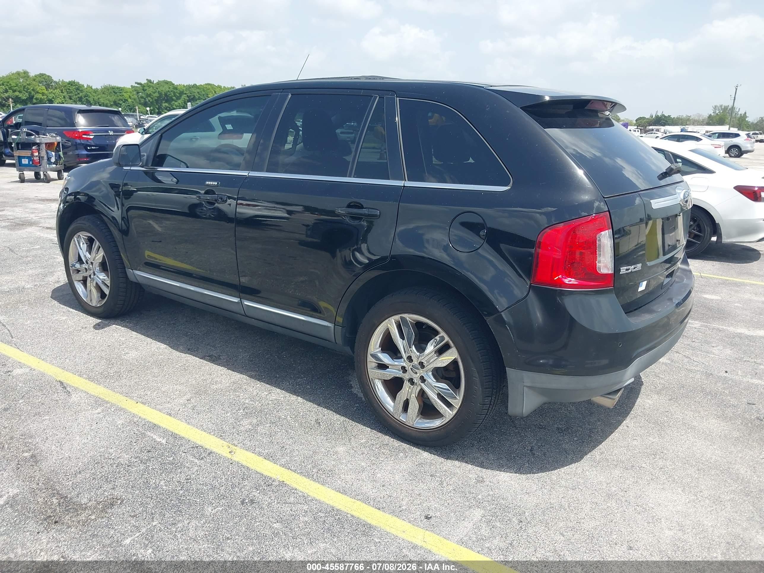2011 Ford Edge Limited Black vin: 2FMDK3KCXBBB50246