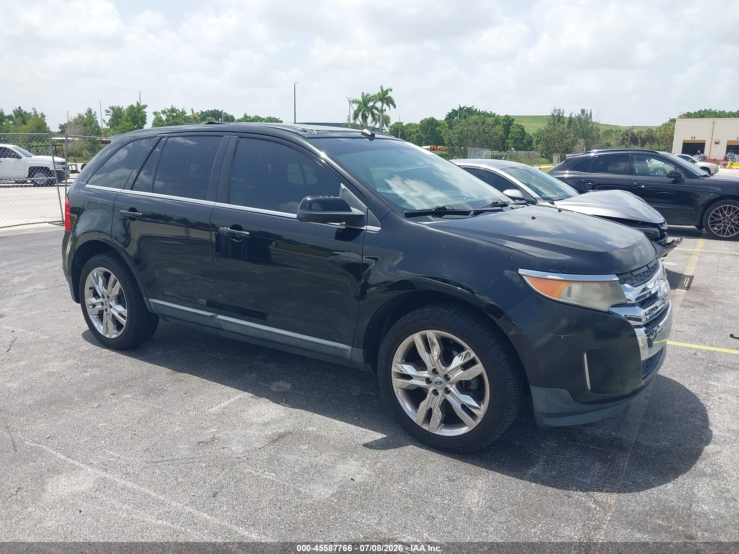 2011 Ford Edge Limited Black vin: 2FMDK3KCXBBB50246