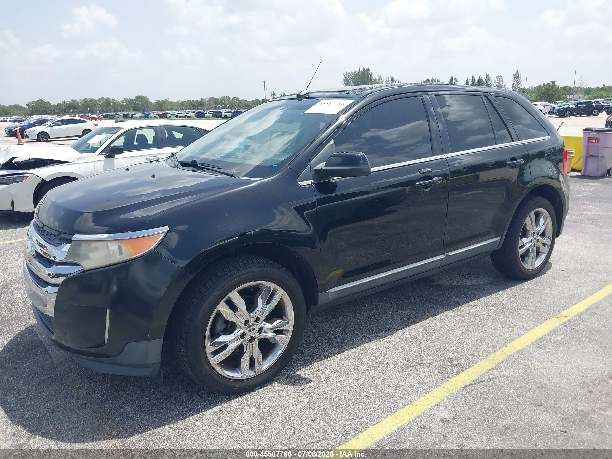 2011 Ford Edge Limited Black vin: 2FMDK3KCXBBB50246