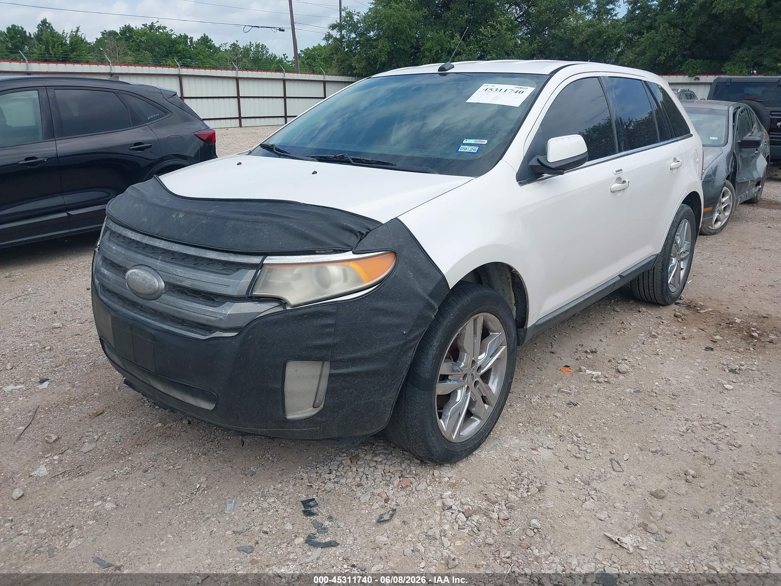 2011 Ford Edge Limited White vin: 2FMDK3KCXBBB67001