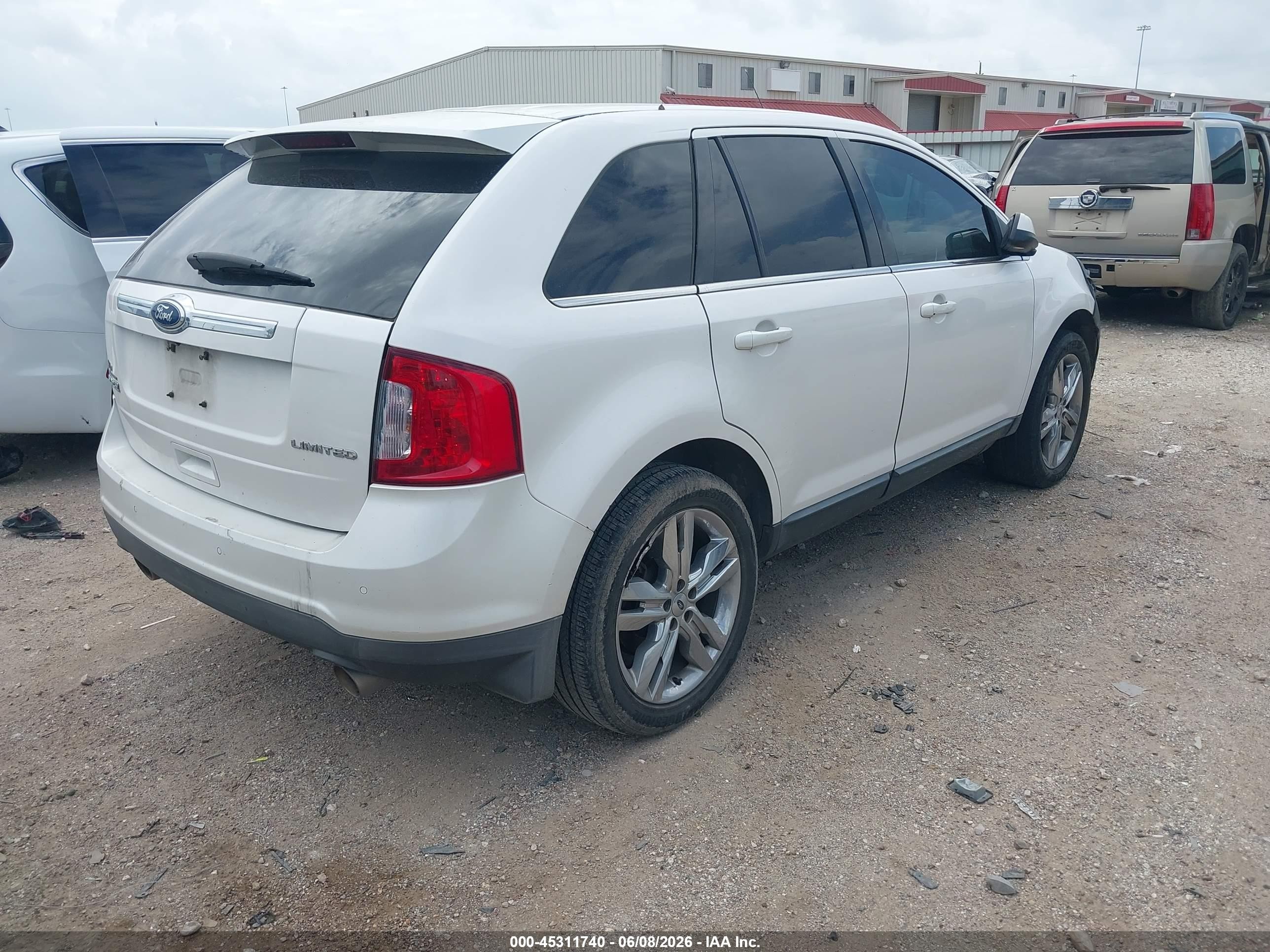 2011 Ford Edge Limited White vin: 2FMDK3KCXBBB67001