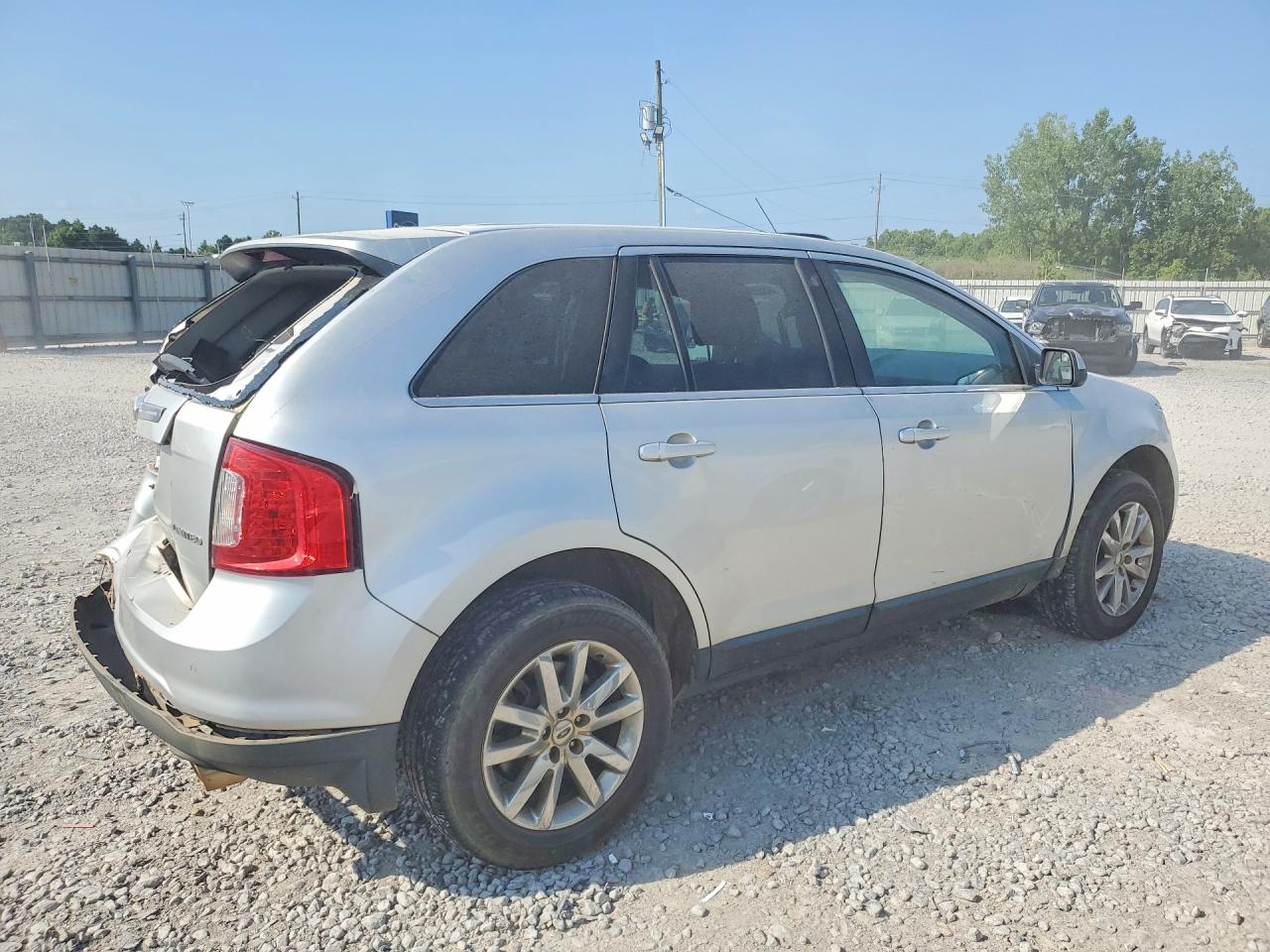 2013 Ford Edge Limited Silver vin: 2FMDK3KCXDBA13858