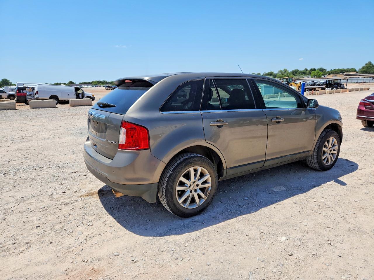 2013 Ford Edge Limited Tan vin: 2FMDK3KCXDBA80279