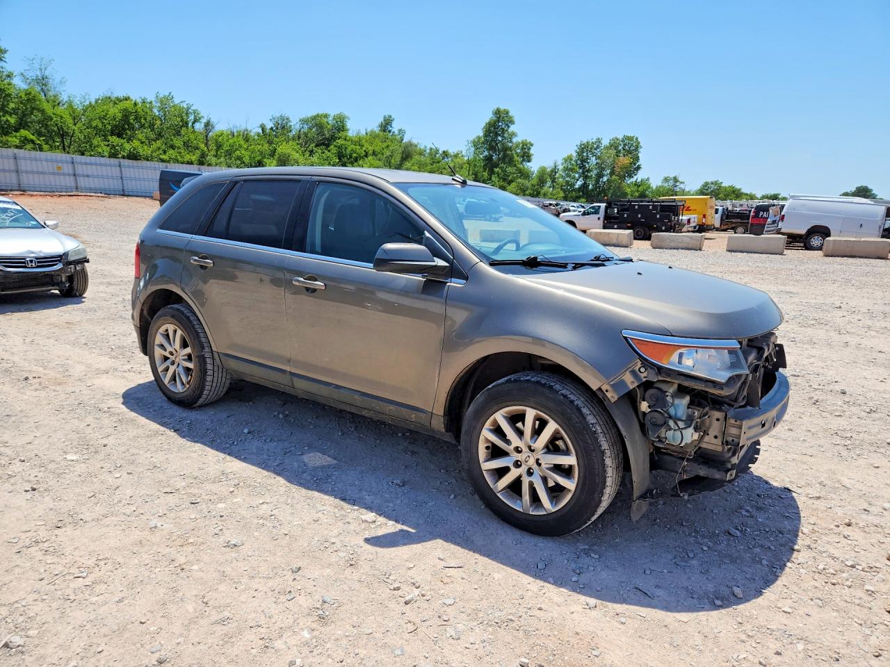 2013 Ford Edge Limited Tan vin: 2FMDK3KCXDBA80279