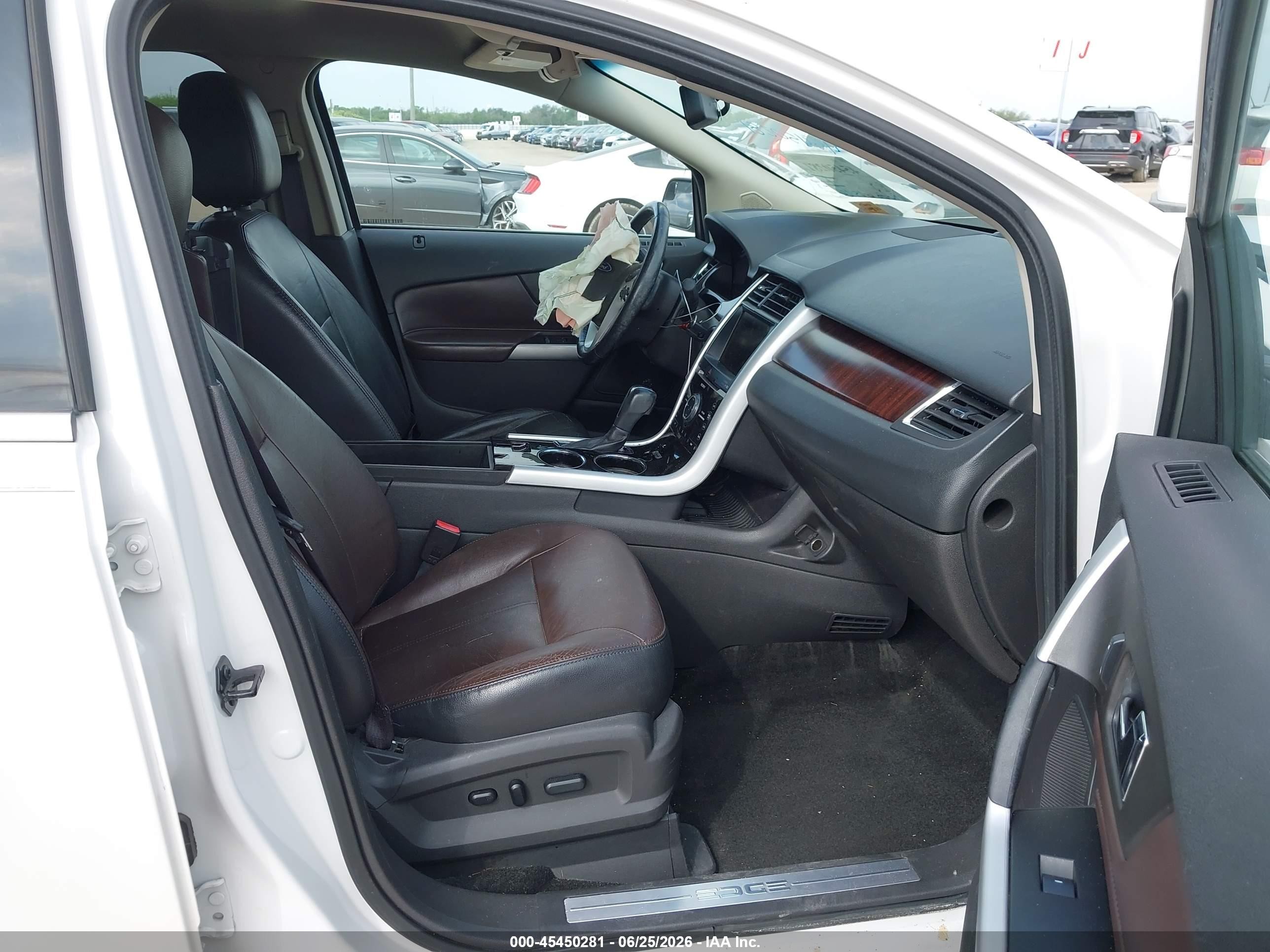 2013 Ford Edge Limited White vin: 2FMDK3KCXDBB02894