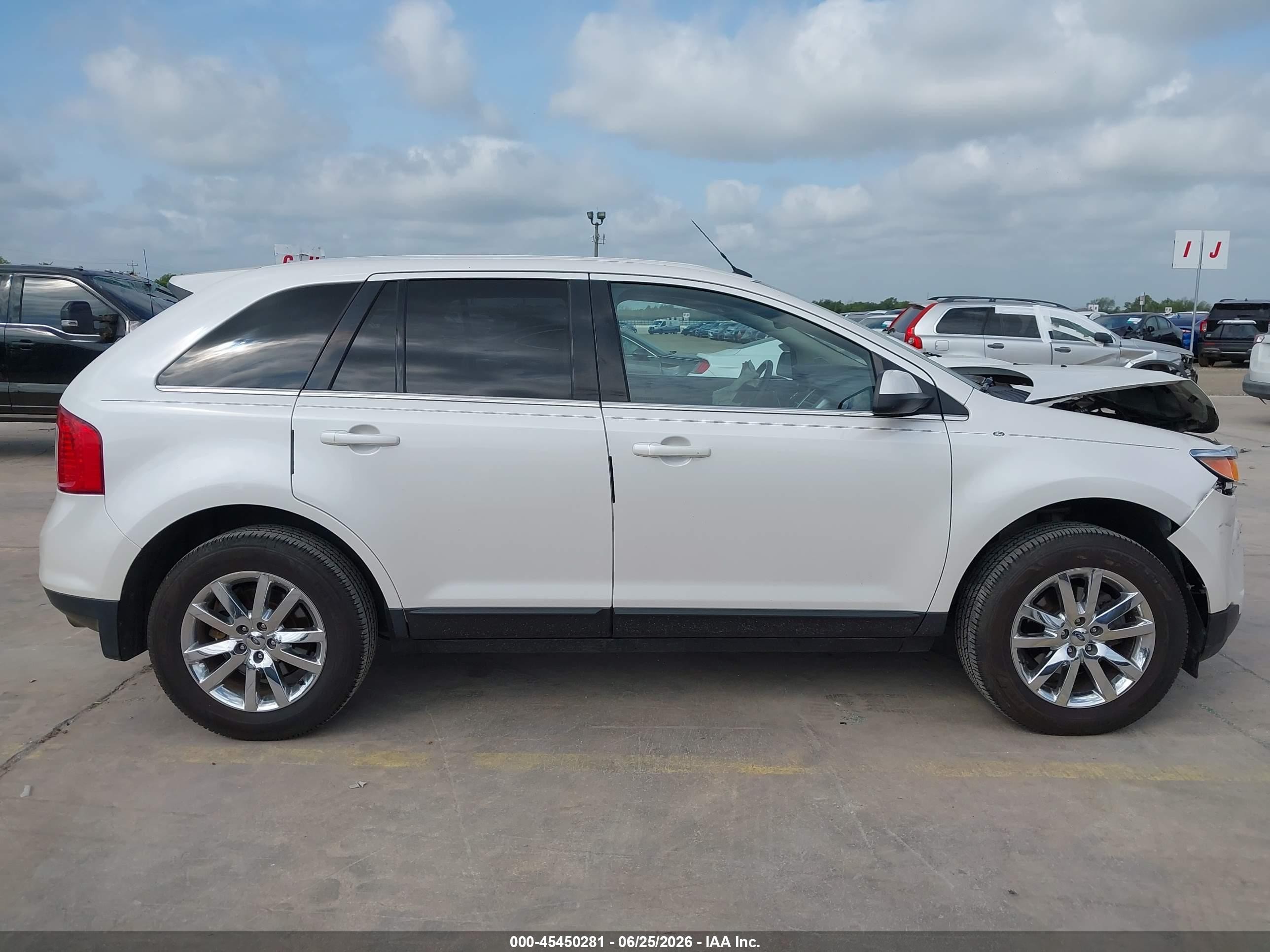 2013 Ford Edge Limited White vin: 2FMDK3KCXDBB02894