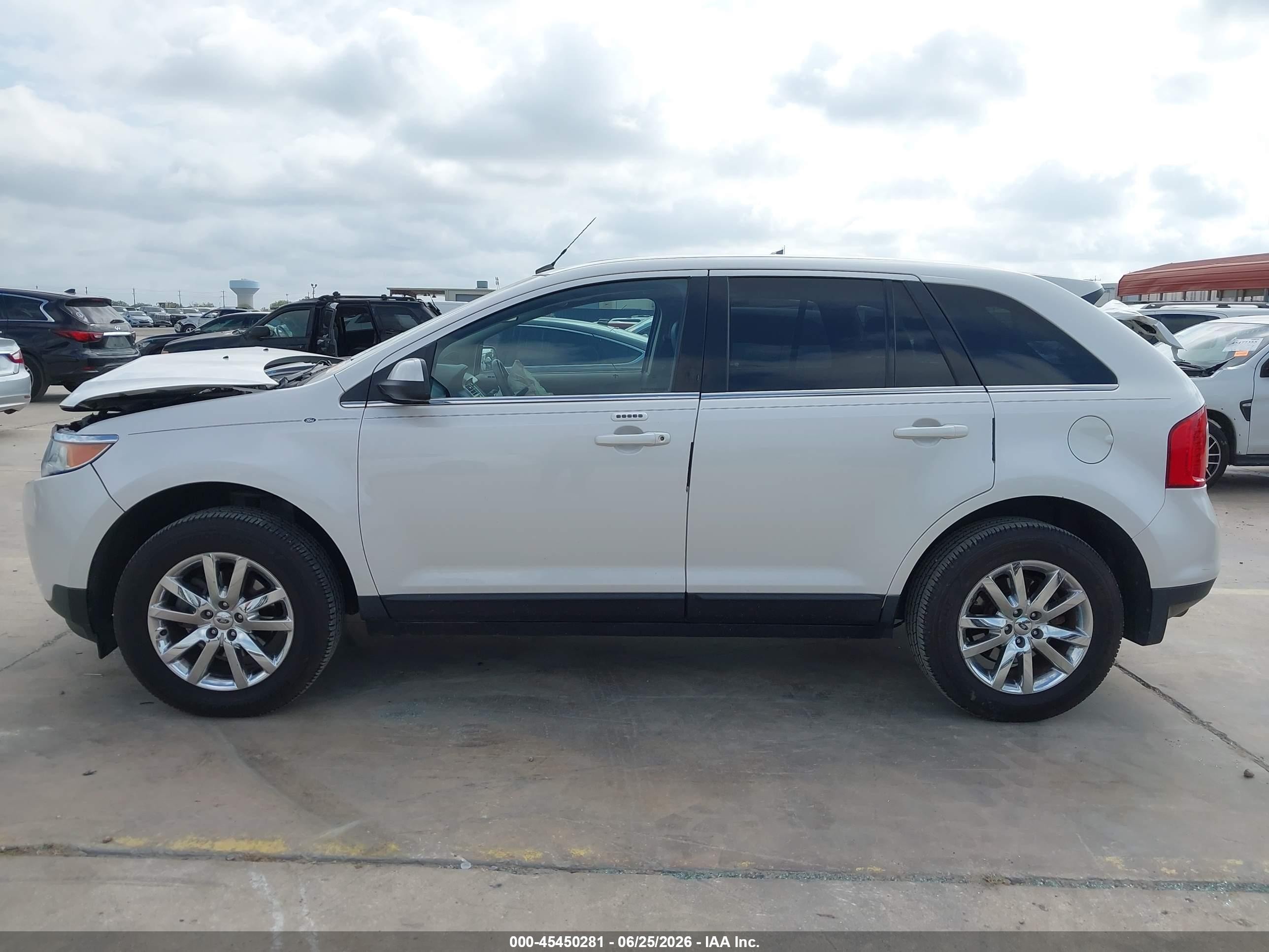 2013 Ford Edge Limited White vin: 2FMDK3KCXDBB02894