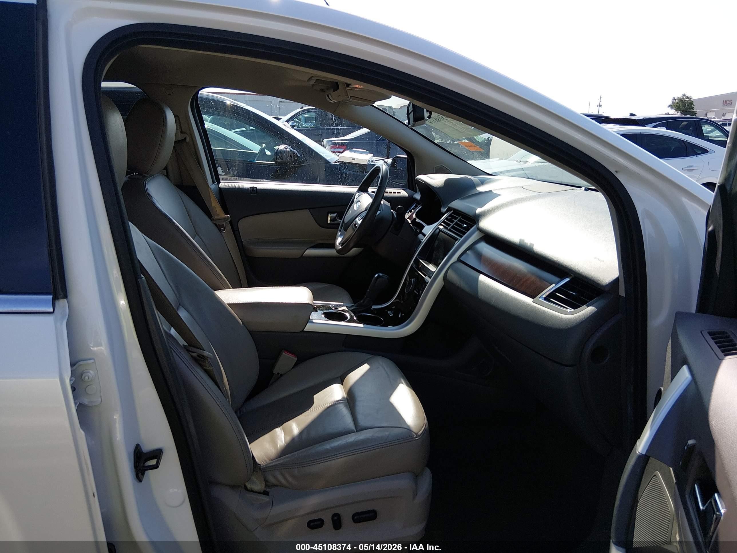 2013 Ford Edge Limited White vin: 2FMDK3KCXDBB47849