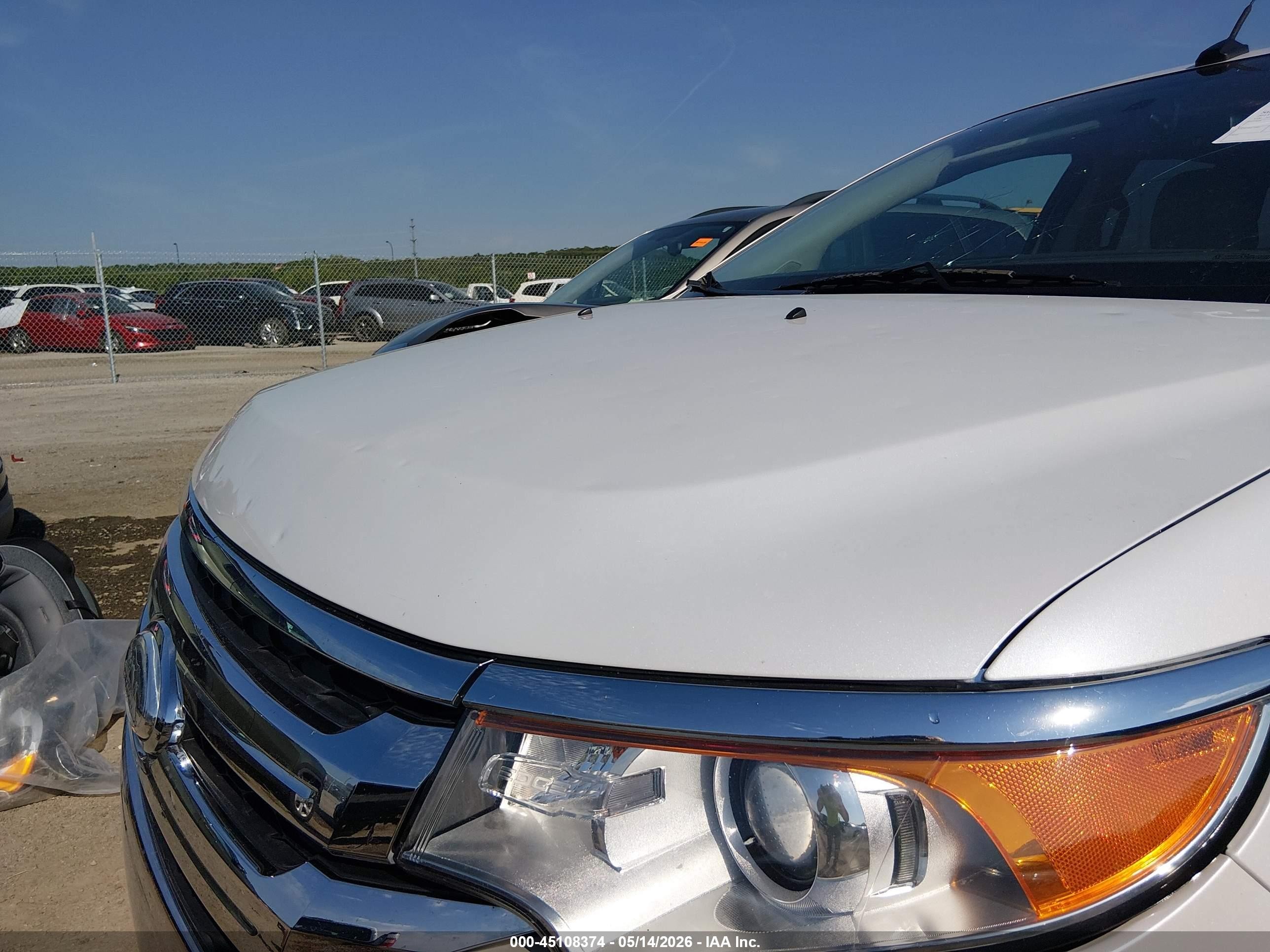 2013 Ford Edge Limited White vin: 2FMDK3KCXDBB47849