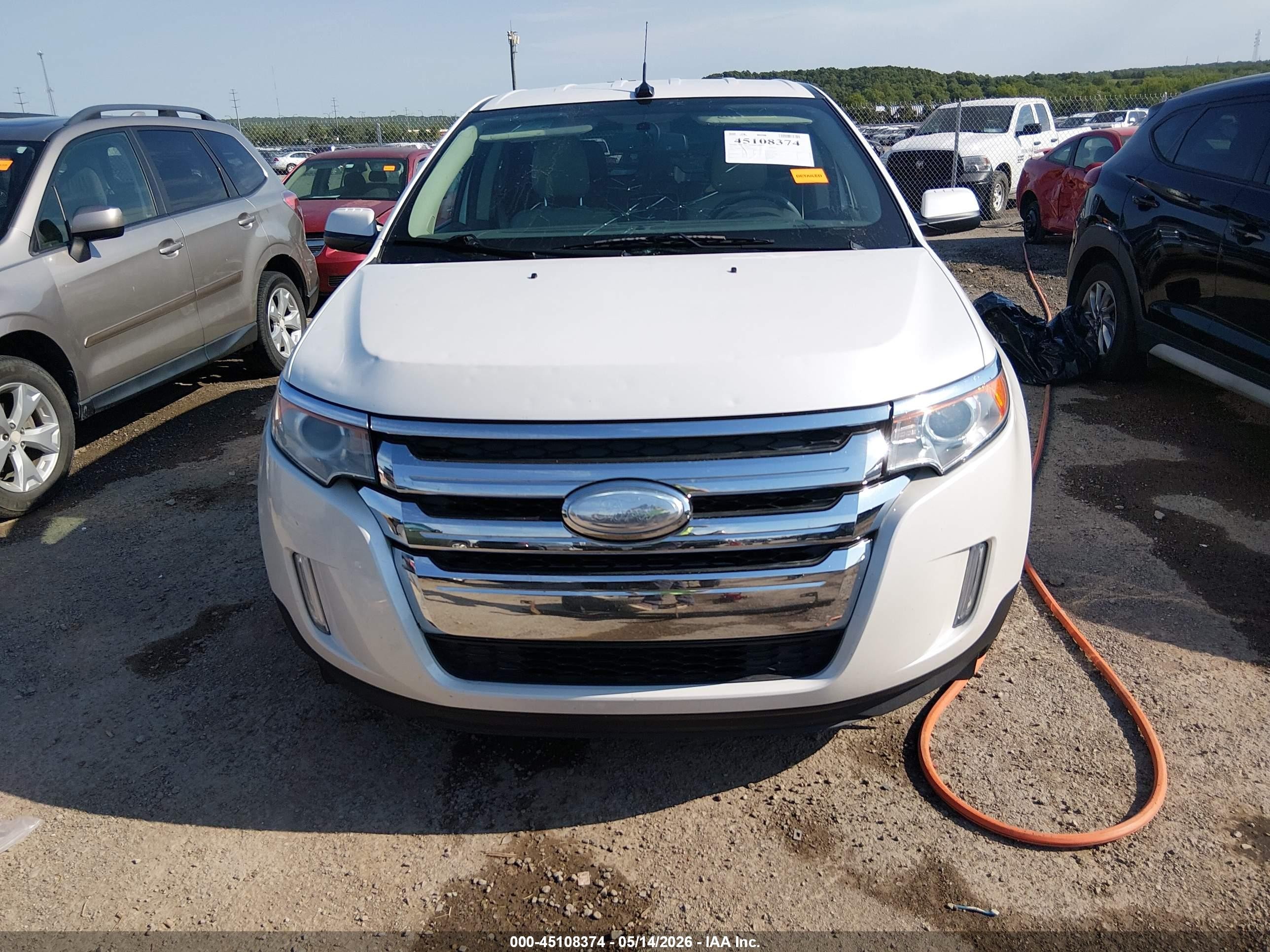 2013 Ford Edge Limited White vin: 2FMDK3KCXDBB47849