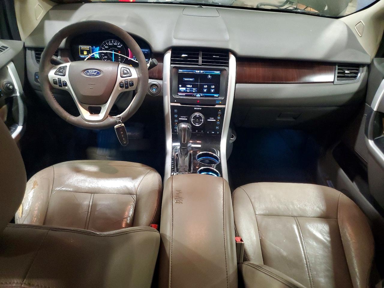 2013 Ford Edge Limited Tan vin: 2FMDK3KCXDBE30316
