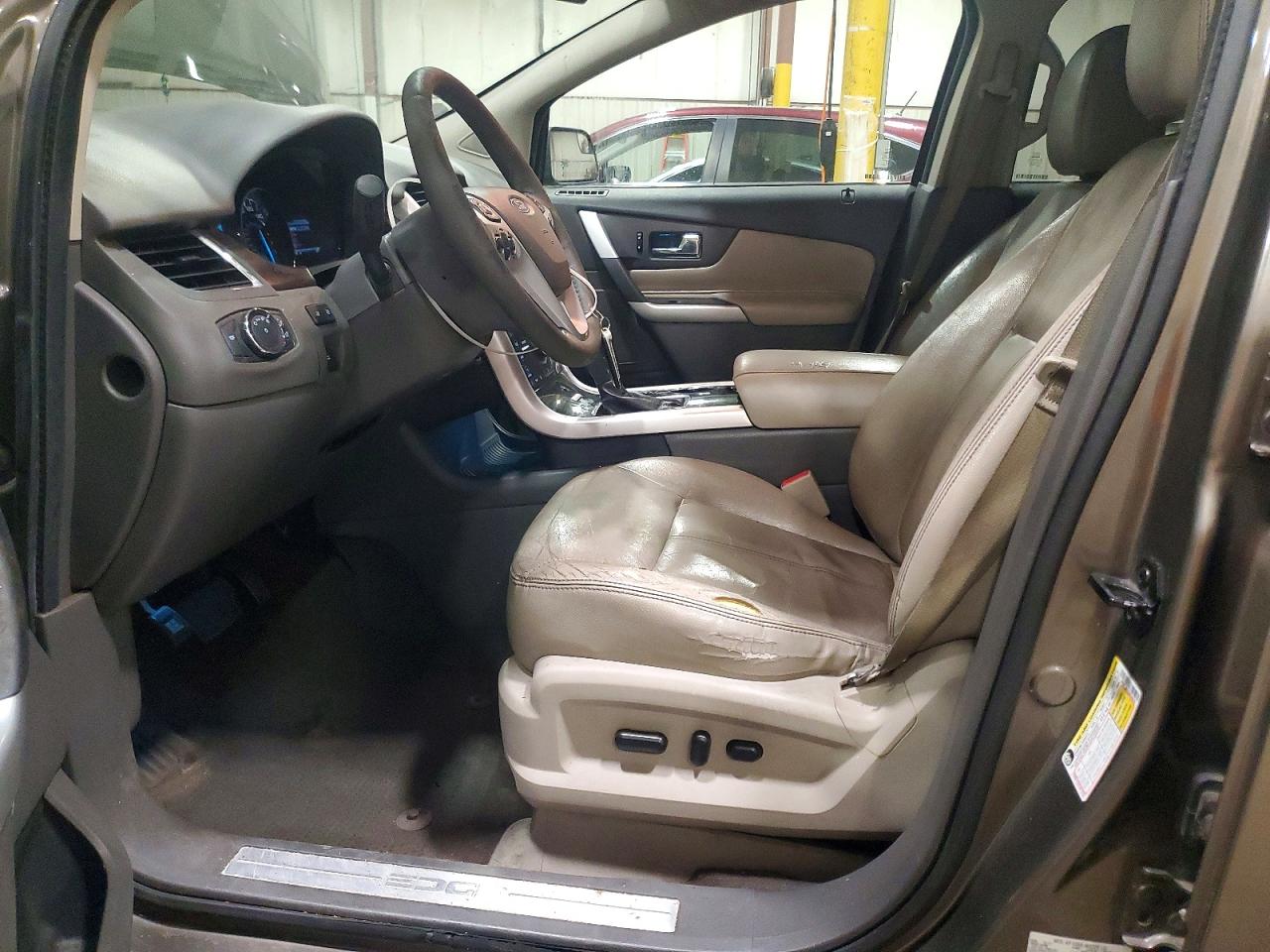 2013 Ford Edge Limited Tan vin: 2FMDK3KCXDBE30316