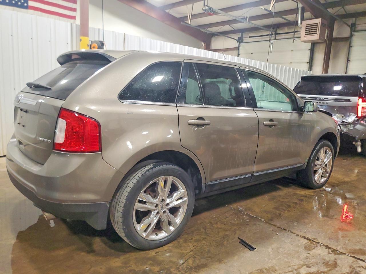 2013 Ford Edge Limited Tan vin: 2FMDK3KCXDBE30316