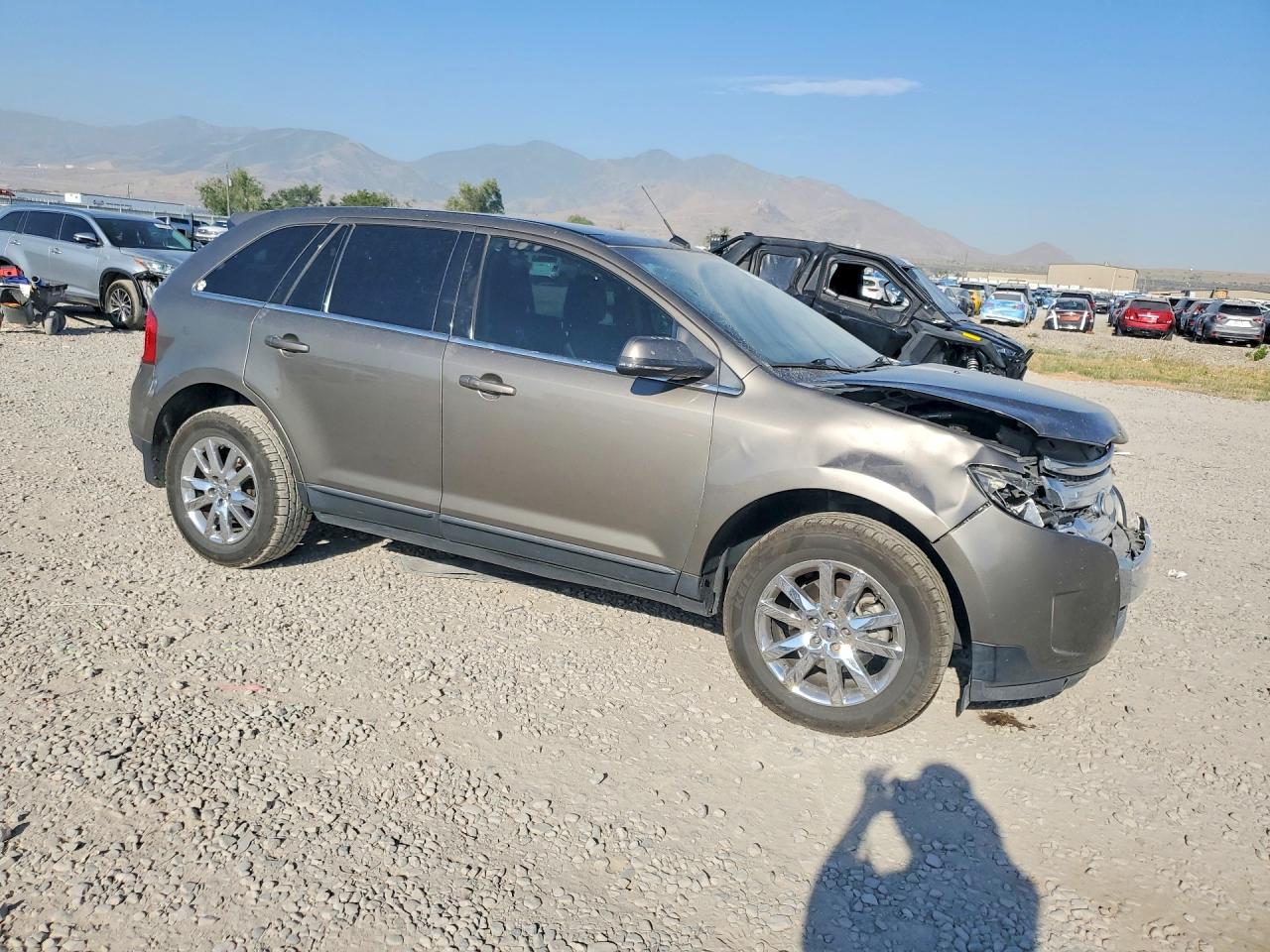 2014 Ford Edge Limited Gray vin: 2FMDK3KCXEBA07172