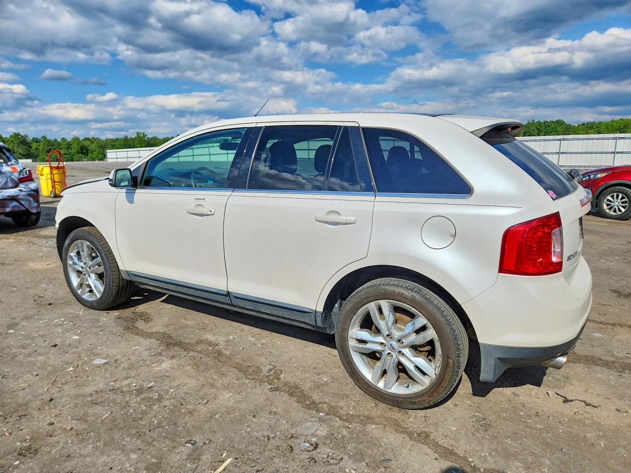 2014 Ford Edge Limited White vin: 2FMDK3KCXEBA08693