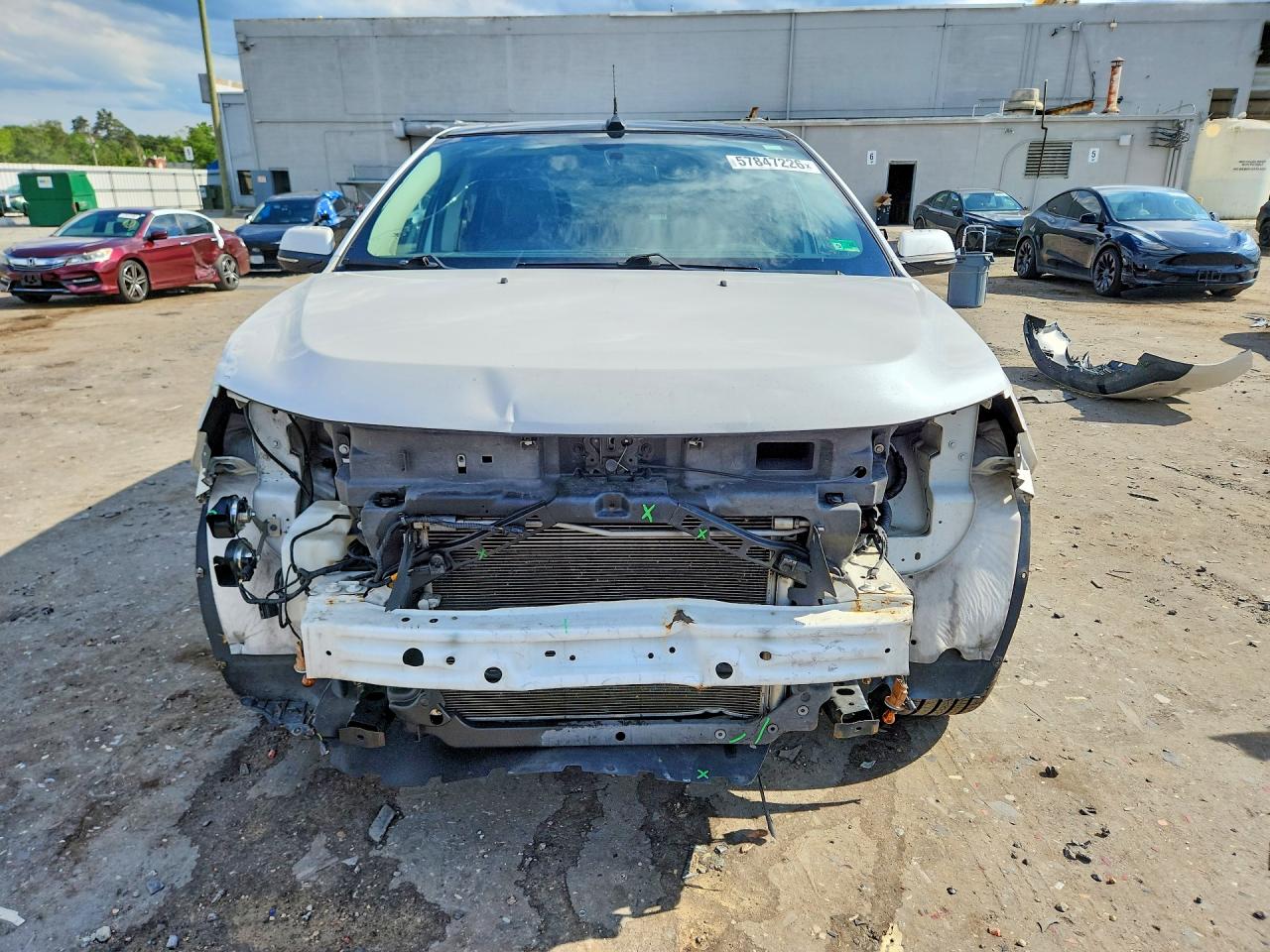 2014 Ford Edge Limited White vin: 2FMDK3KCXEBA08693
