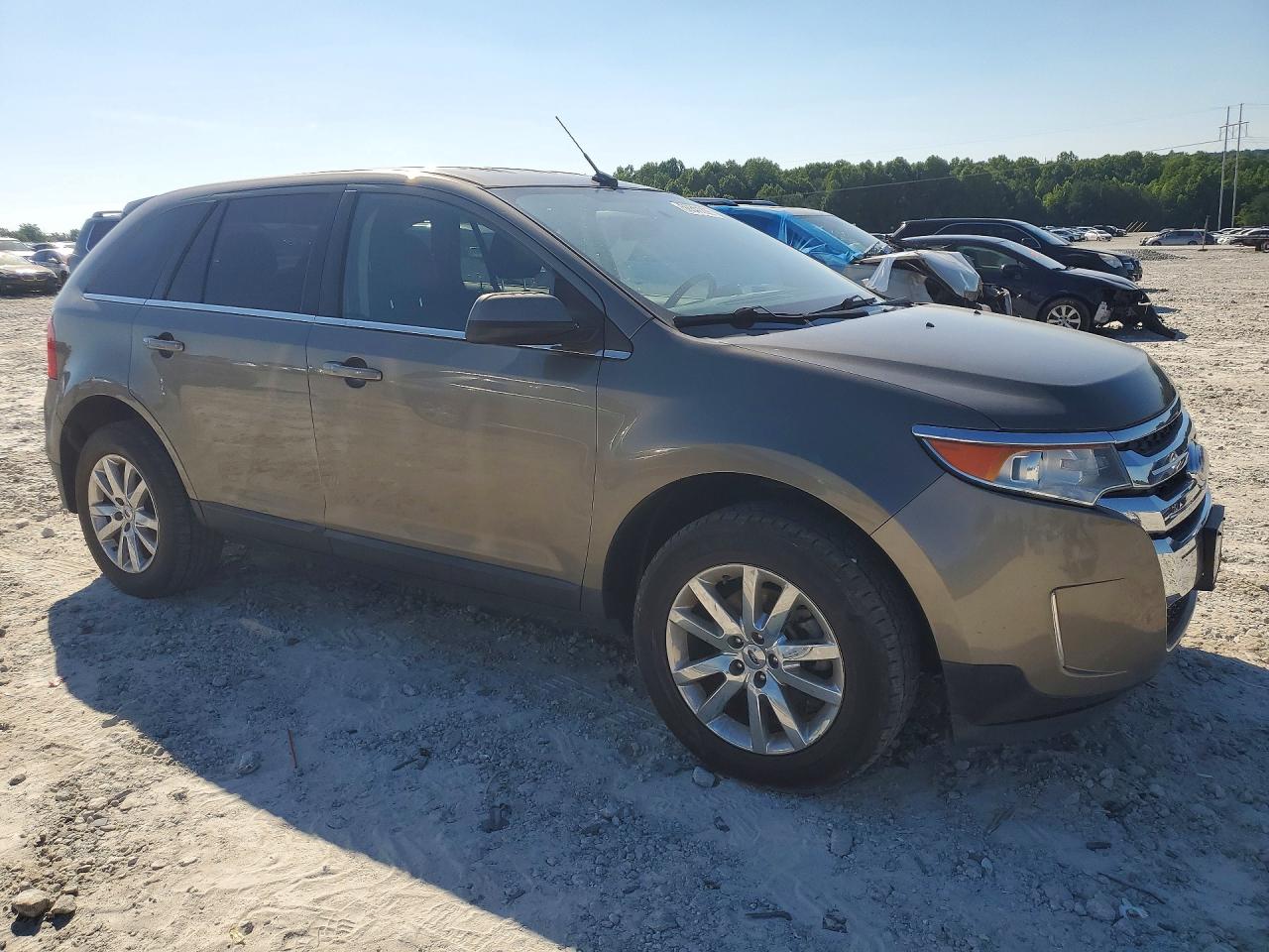 2014 Ford Edge Limited Серый vin: 2FMDK3KCXEBA30810