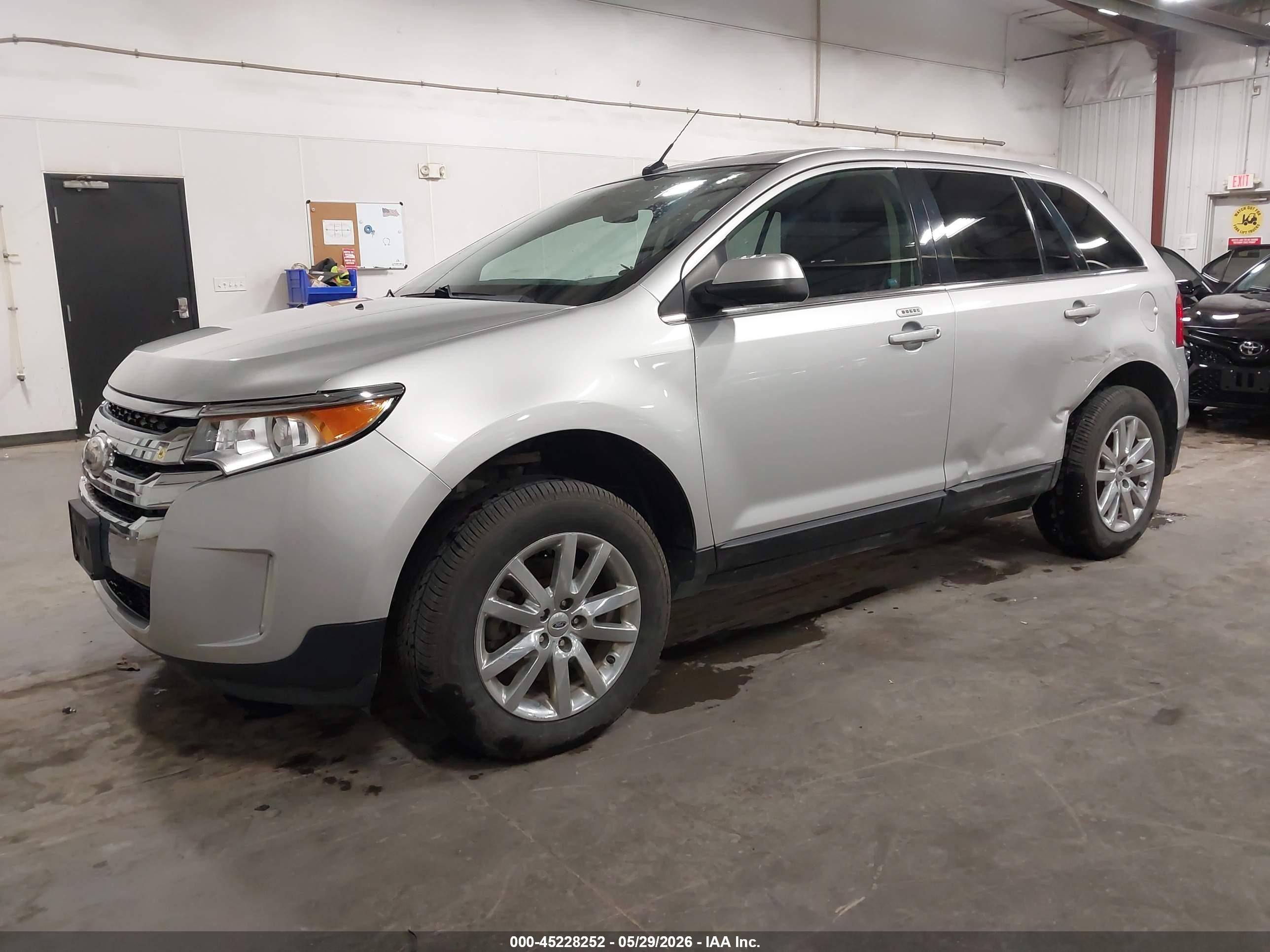 2014 Ford Edge Limited Silver vin: 2FMDK3KCXEBA38339