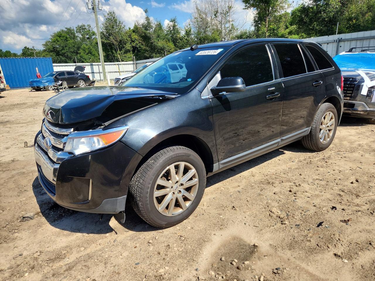 2014 Ford Edge Limited Black vin: 2FMDK3KCXEBA91140