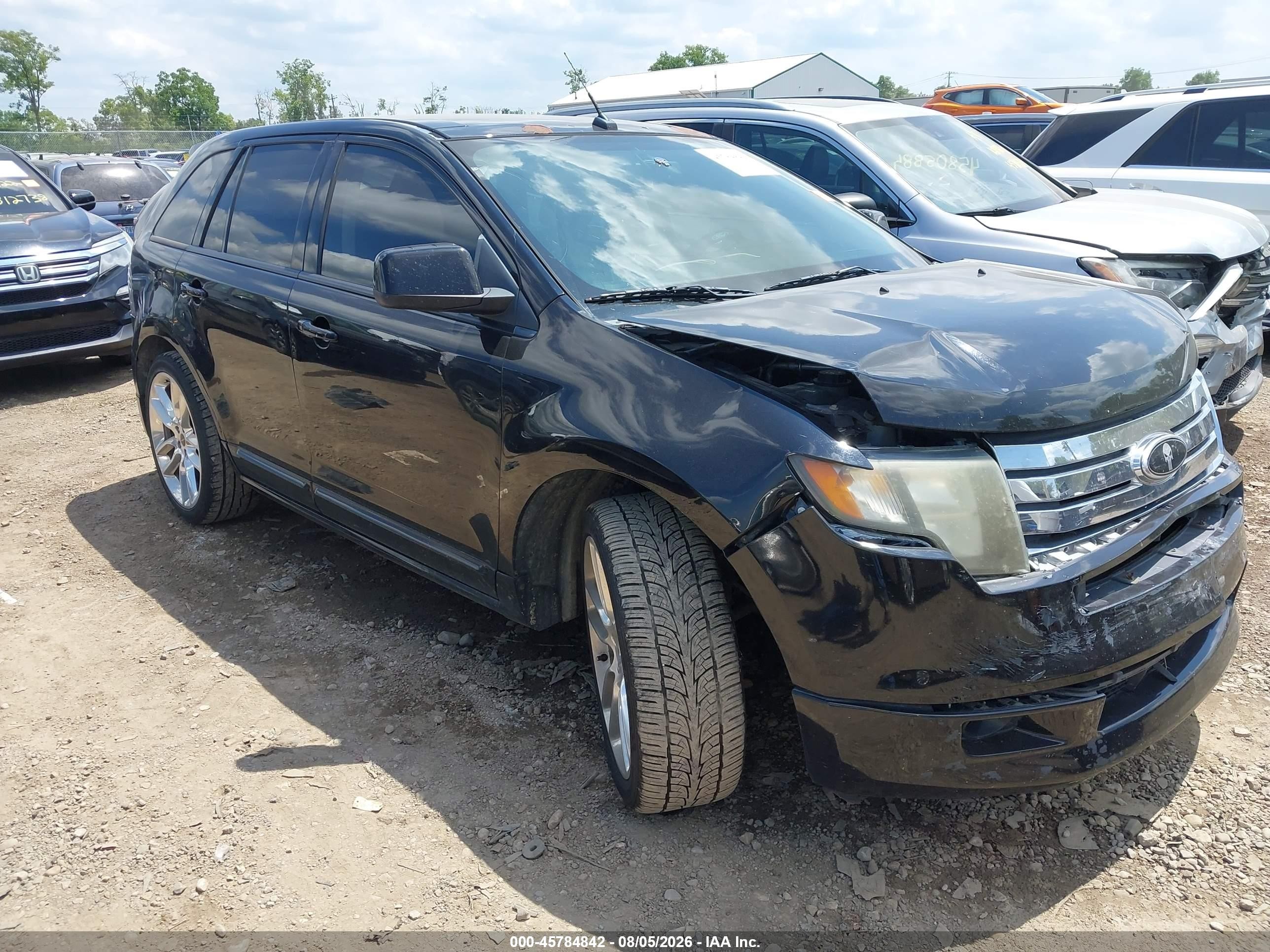 2009 Ford Edge Sport Black vin: 2FMDK40CX9BA82579