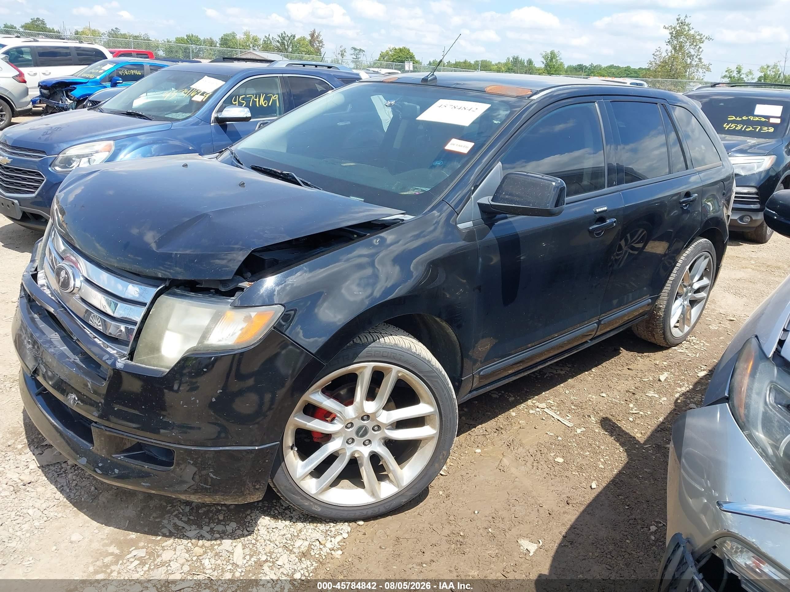 2009 Ford Edge Sport Black vin: 2FMDK40CX9BA82579