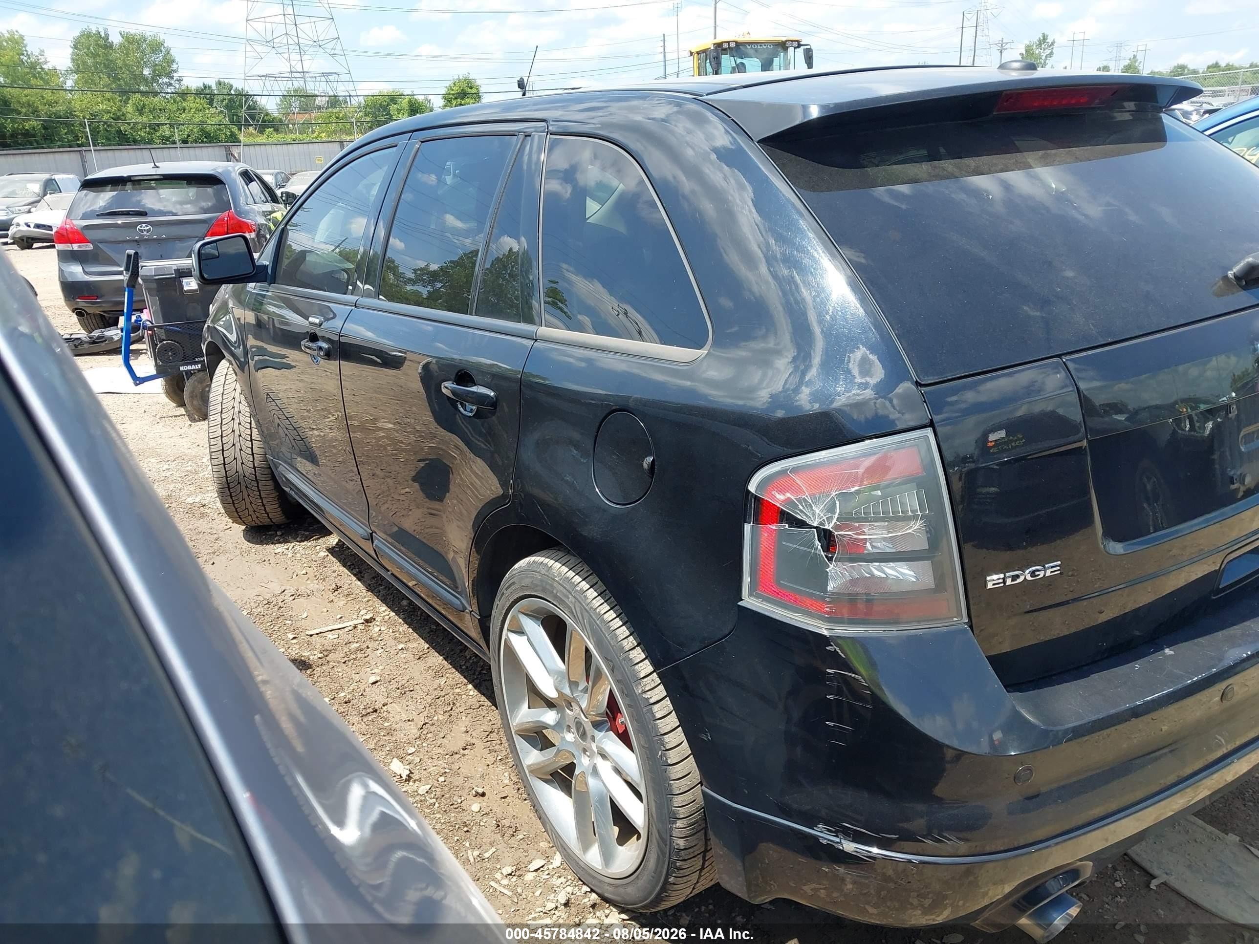 2009 Ford Edge Sport Black vin: 2FMDK40CX9BA82579