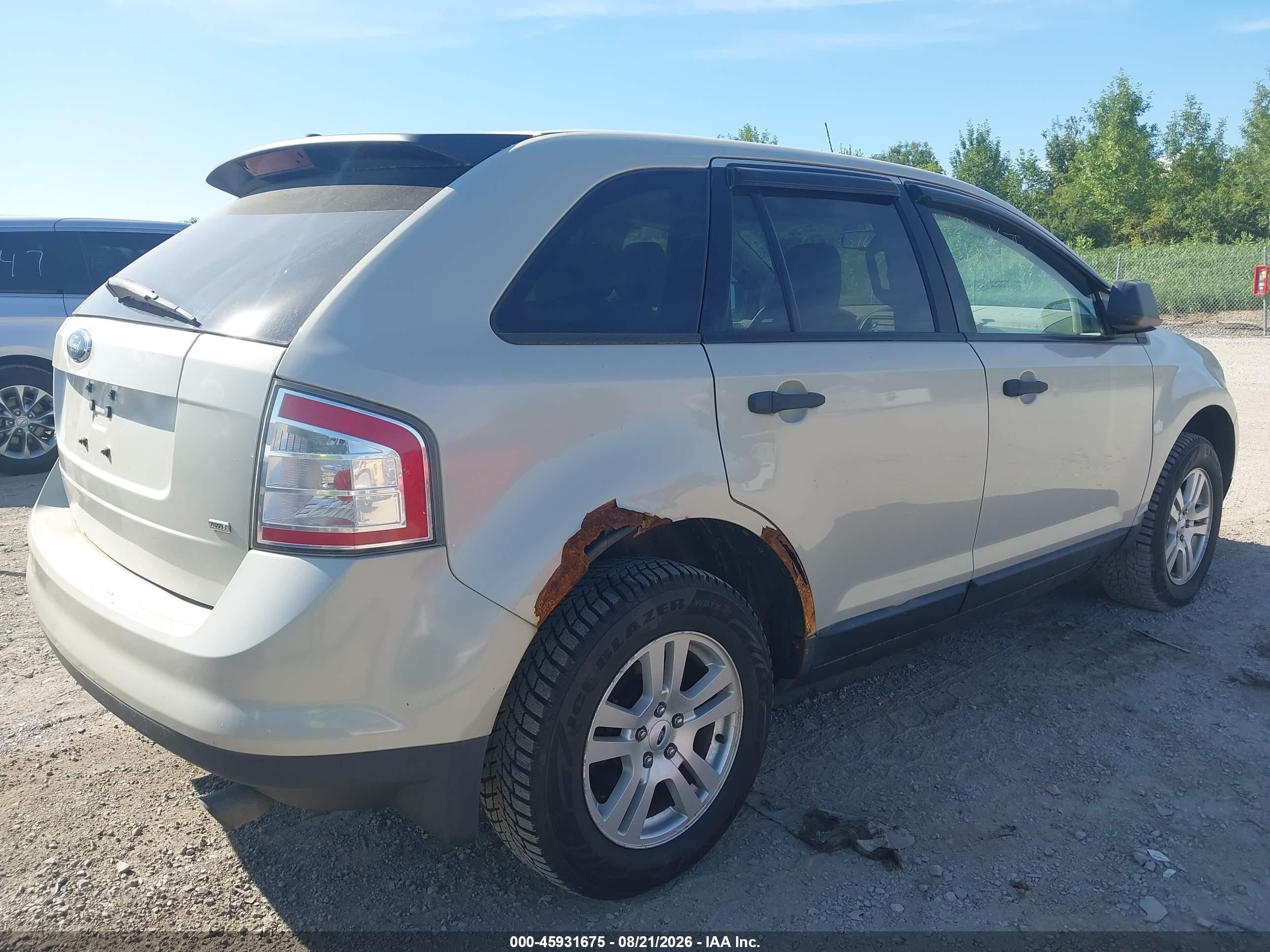 2007 Ford Edge Se Gray vin: 2FMDK46C07BB31583