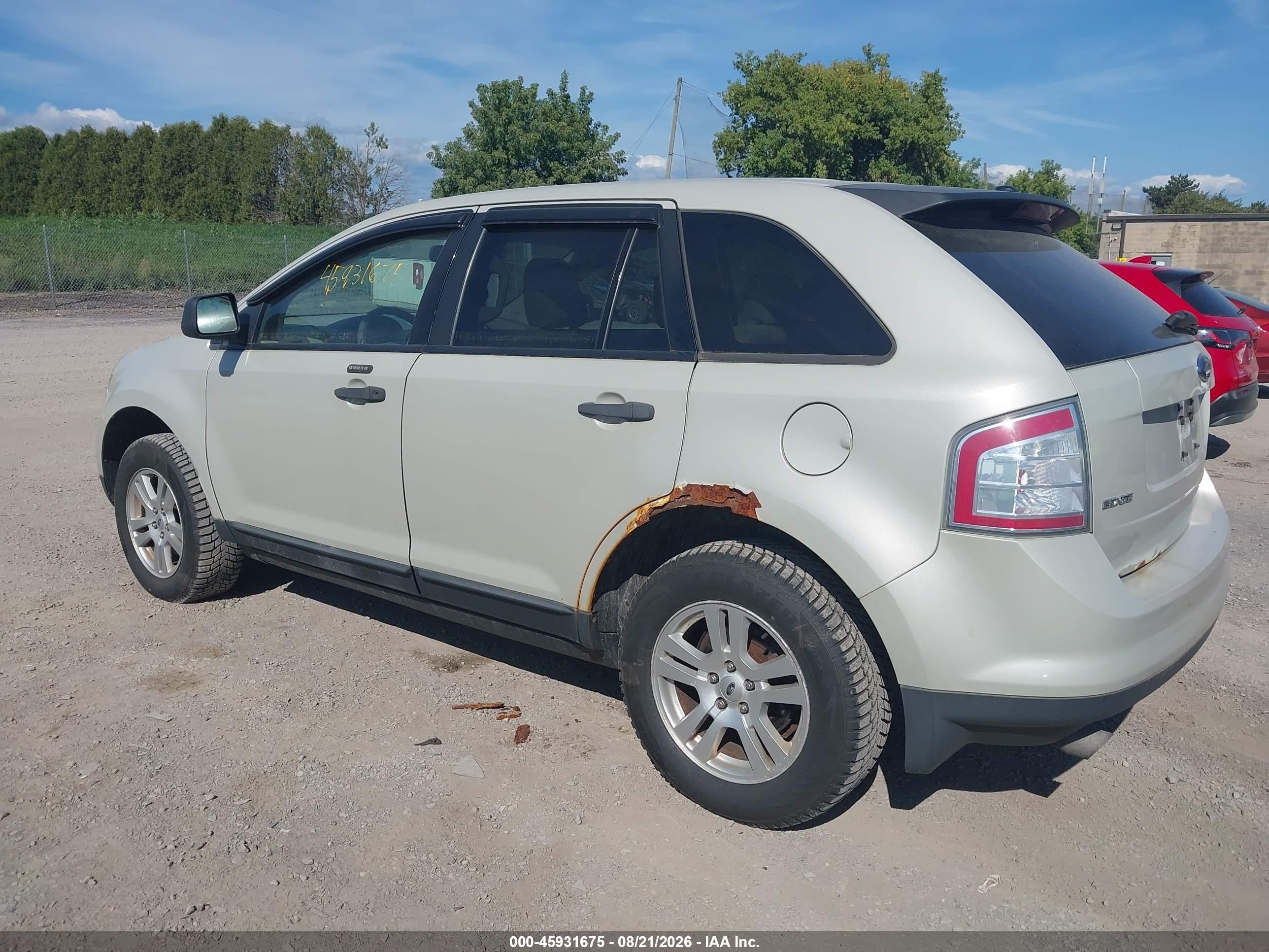 2007 Ford Edge Se Gray vin: 2FMDK46C07BB31583