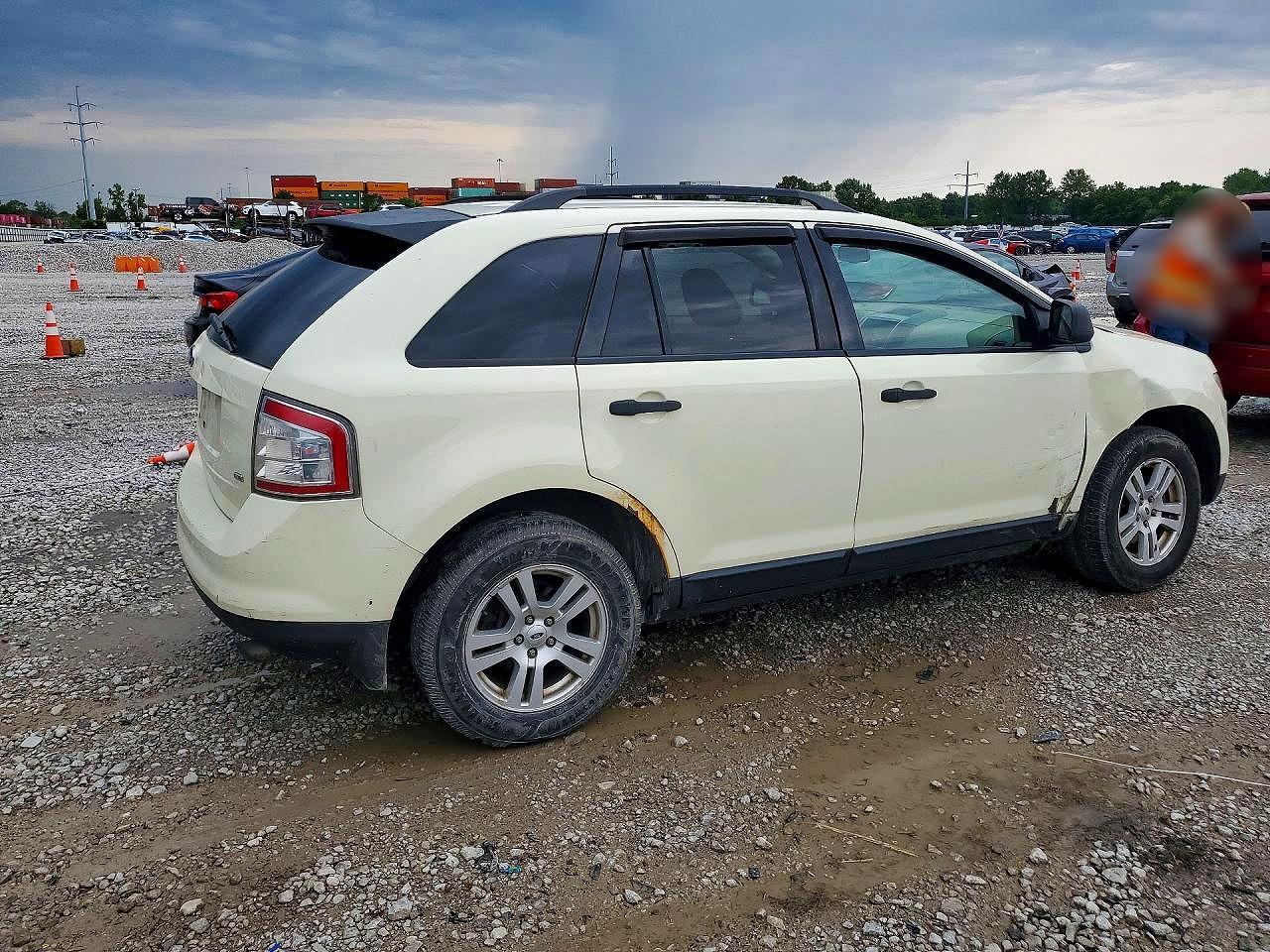 2007 Ford Edge Se Cream vin: 2FMDK46C67BA93650