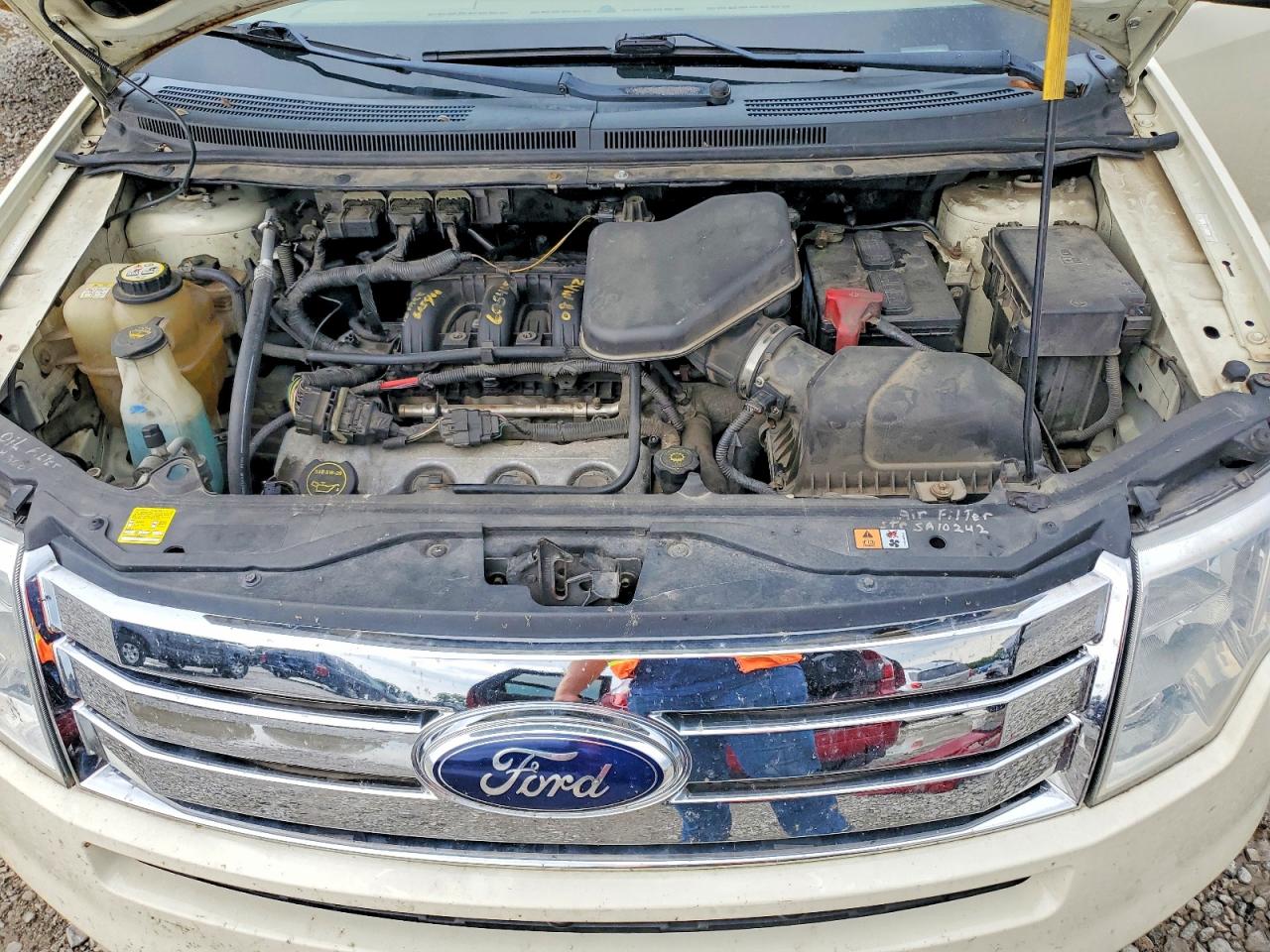 2007 Ford Edge Se Cream vin: 2FMDK46C67BA93650