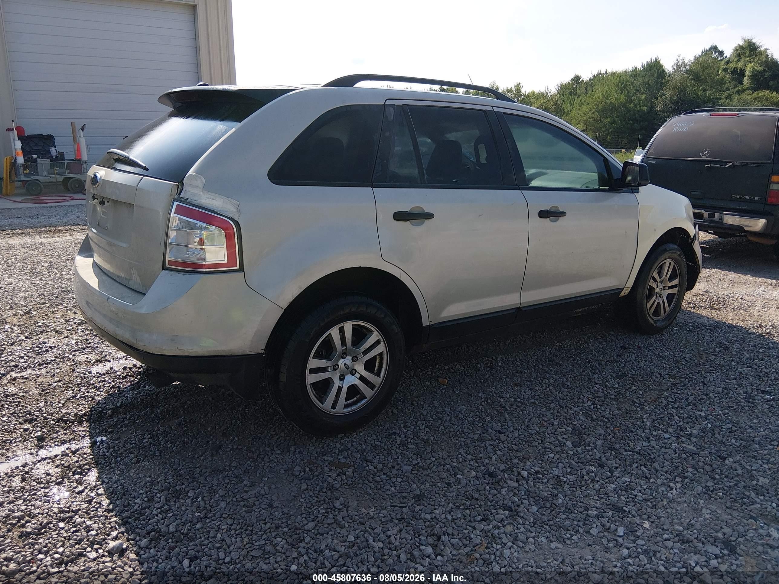 2007 Ford Edge Se Beige vin: 2FMDK46C87BB08164