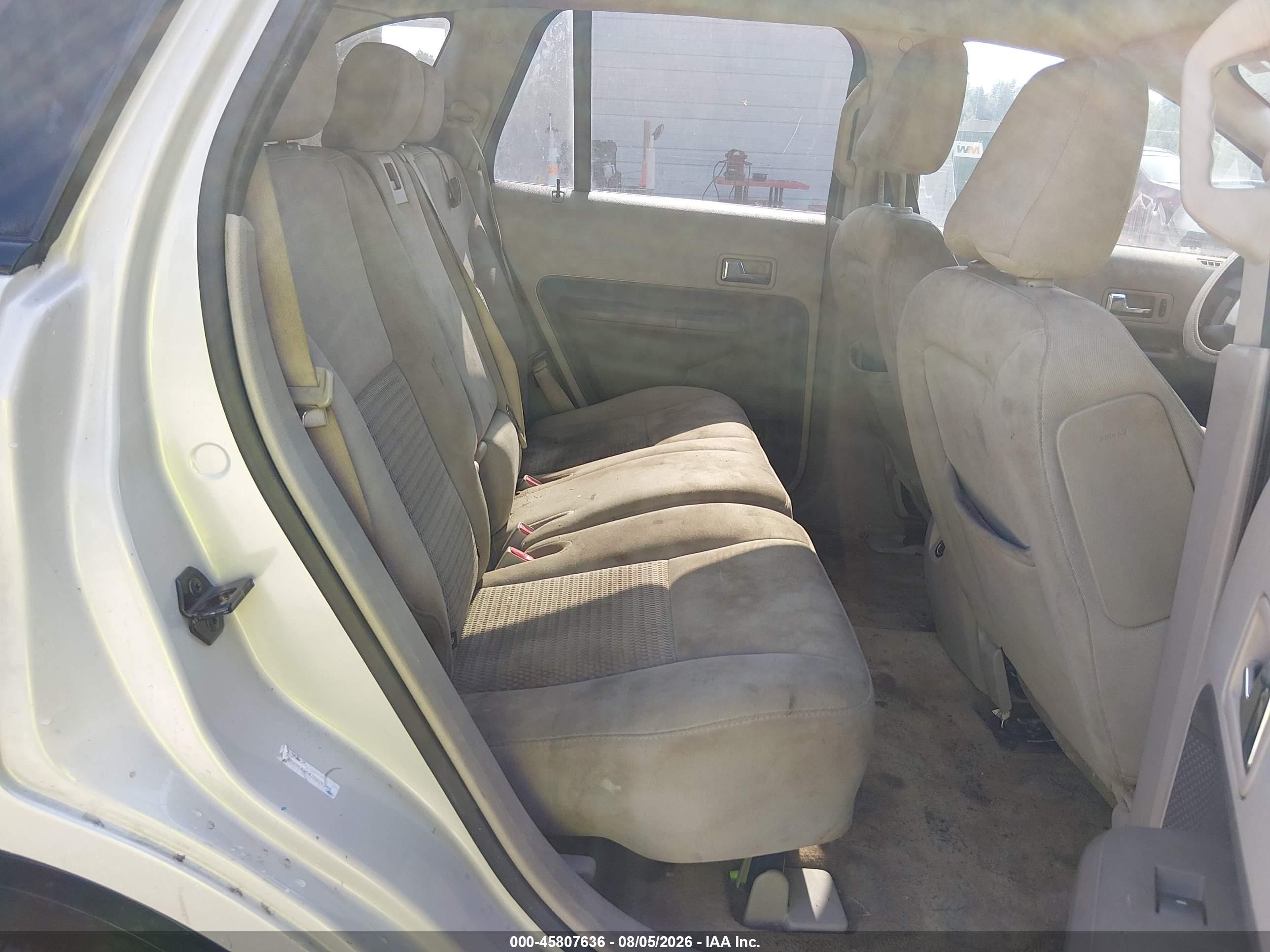 2007 Ford Edge Se Beige vin: 2FMDK46C87BB08164