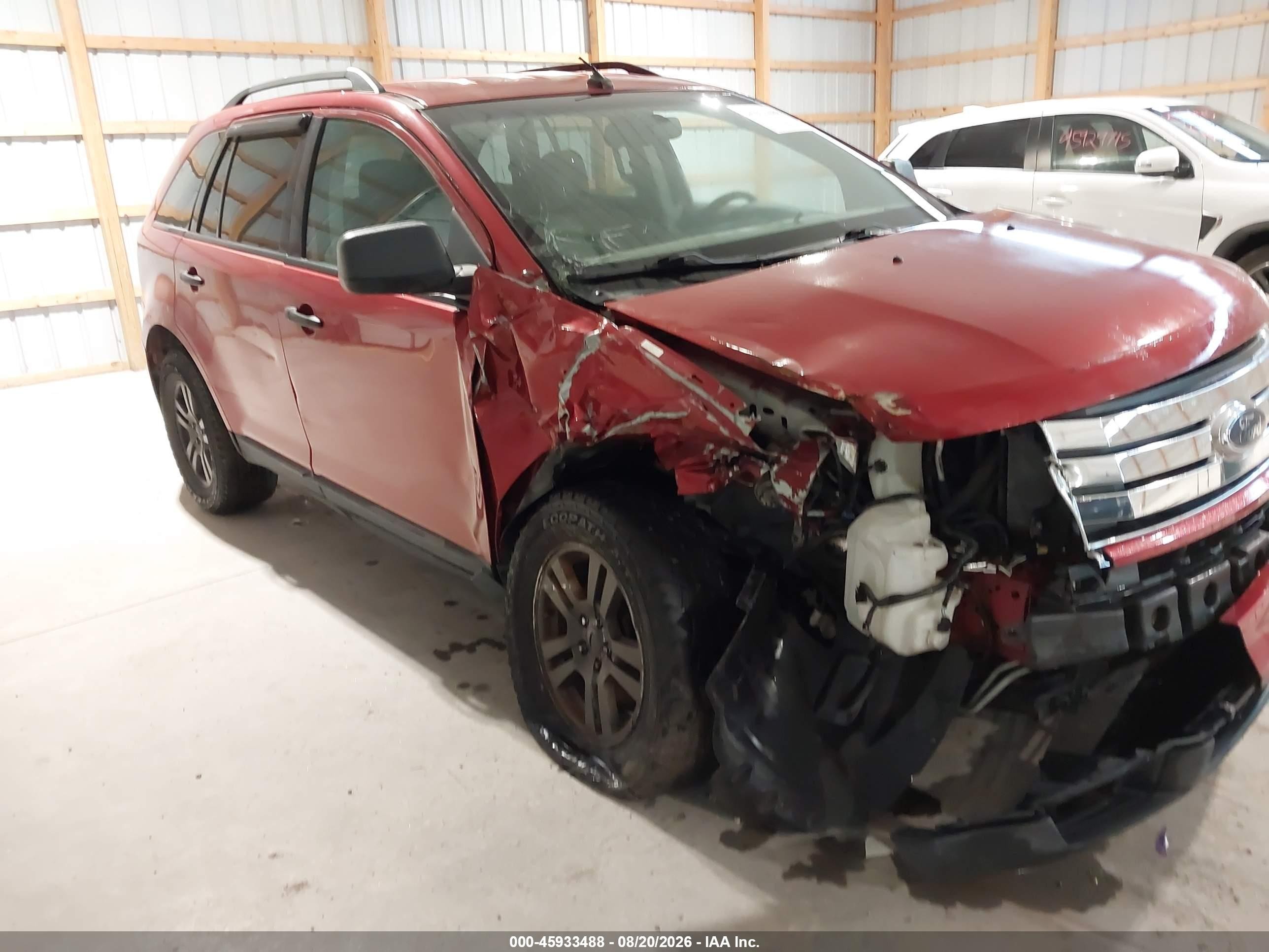 2007 Ford Edge Se Red vin: 2FMDK46C87BB09220